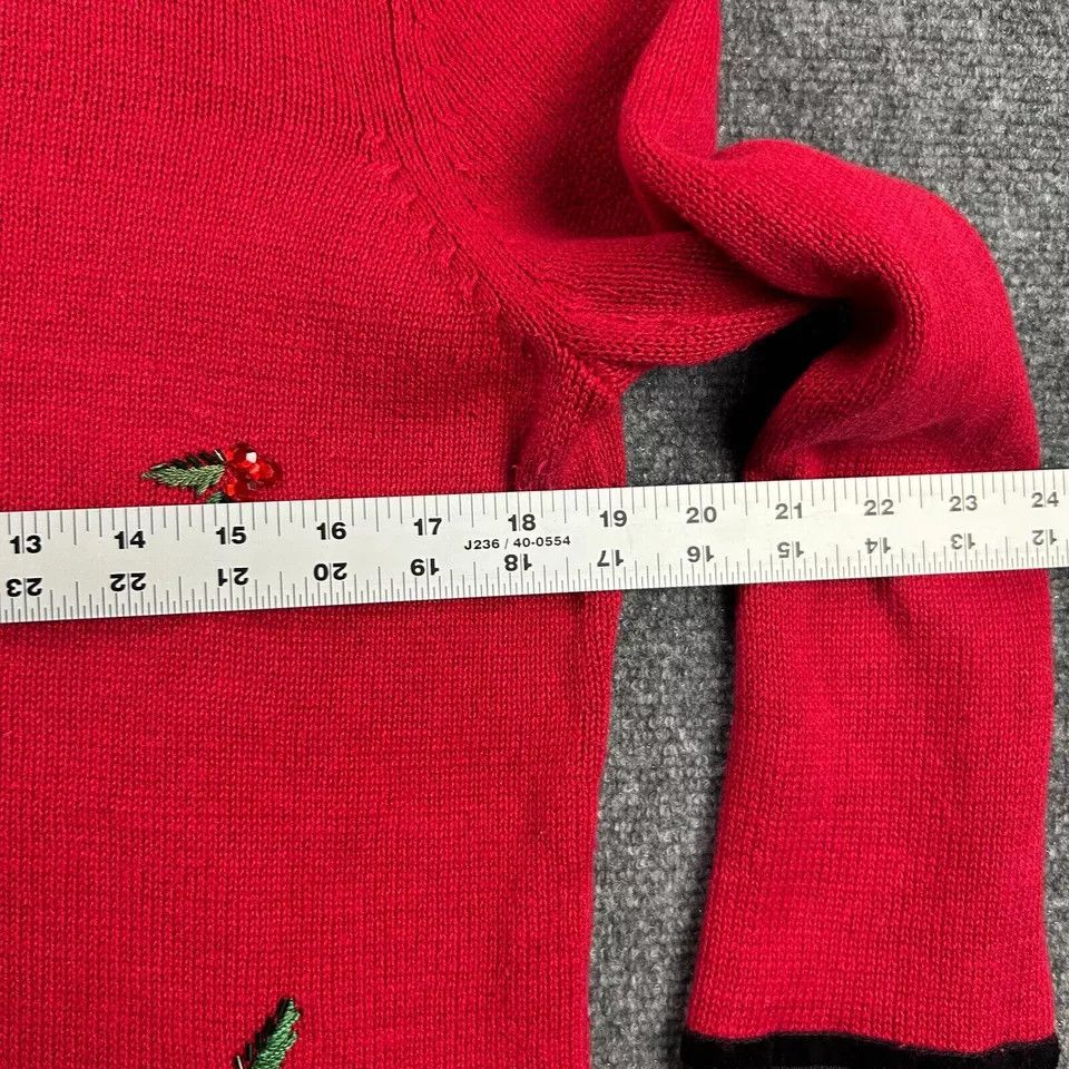Other Tiara International Sweater Womens Medium Christmas Size M / US 6-8 / IT 42-44 - 4 Thumbnail