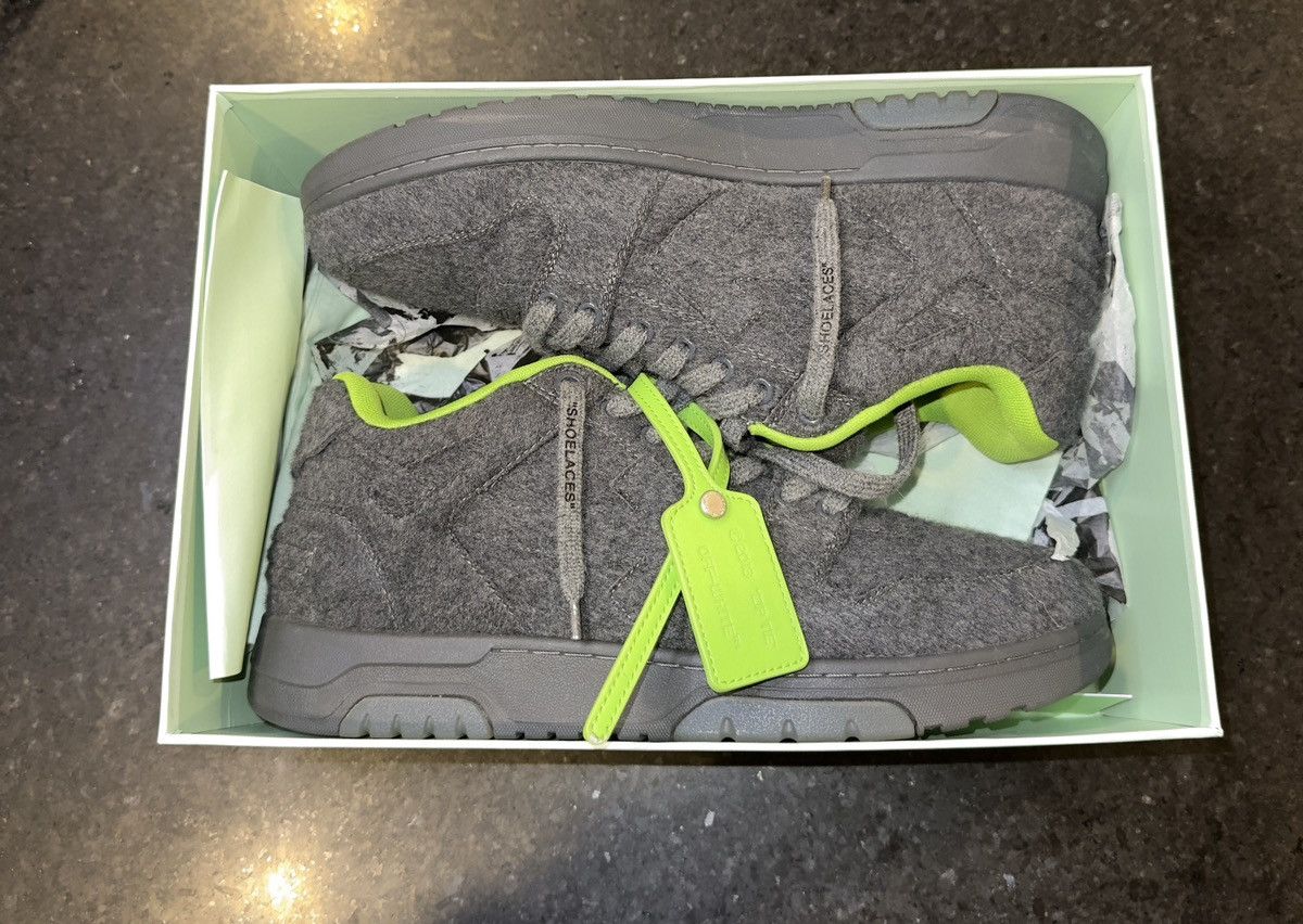 Off-White OUT OF OFFICE WOOL DARK GREY DARK OFF - WHITE Size US 11.5 / EU 44-45 - 1 Thumbnail