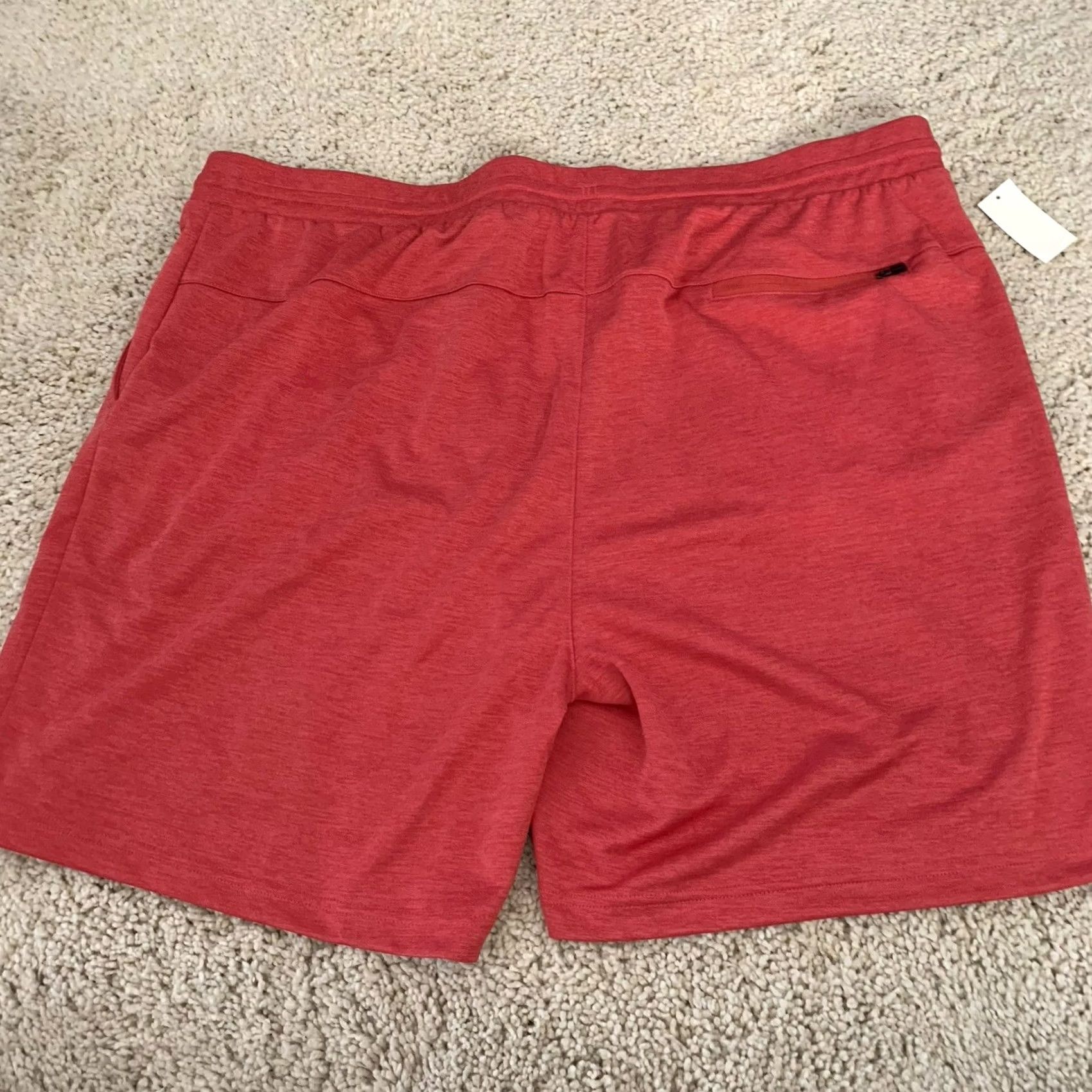 Roundtree & Yorke Roundtree Yorke Performance Shorts Mens 2XB Extreme Comfort Wicking NEW Red Athletic Big Size US 39 - 6 Thumbnail