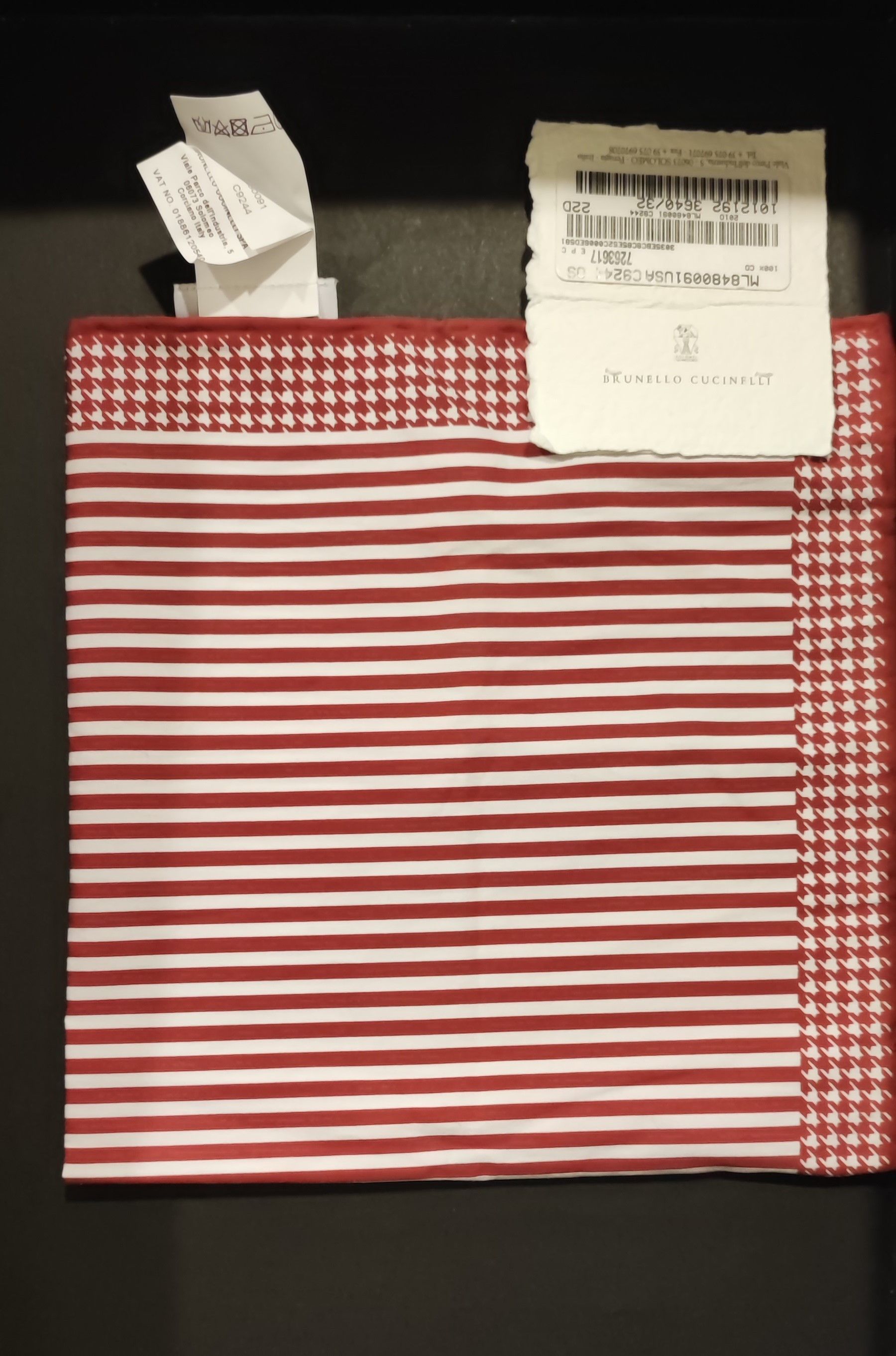Brunello Cucinelli NWT Cotton Pocket Square Size ONE SIZE - 2 Thumbnail