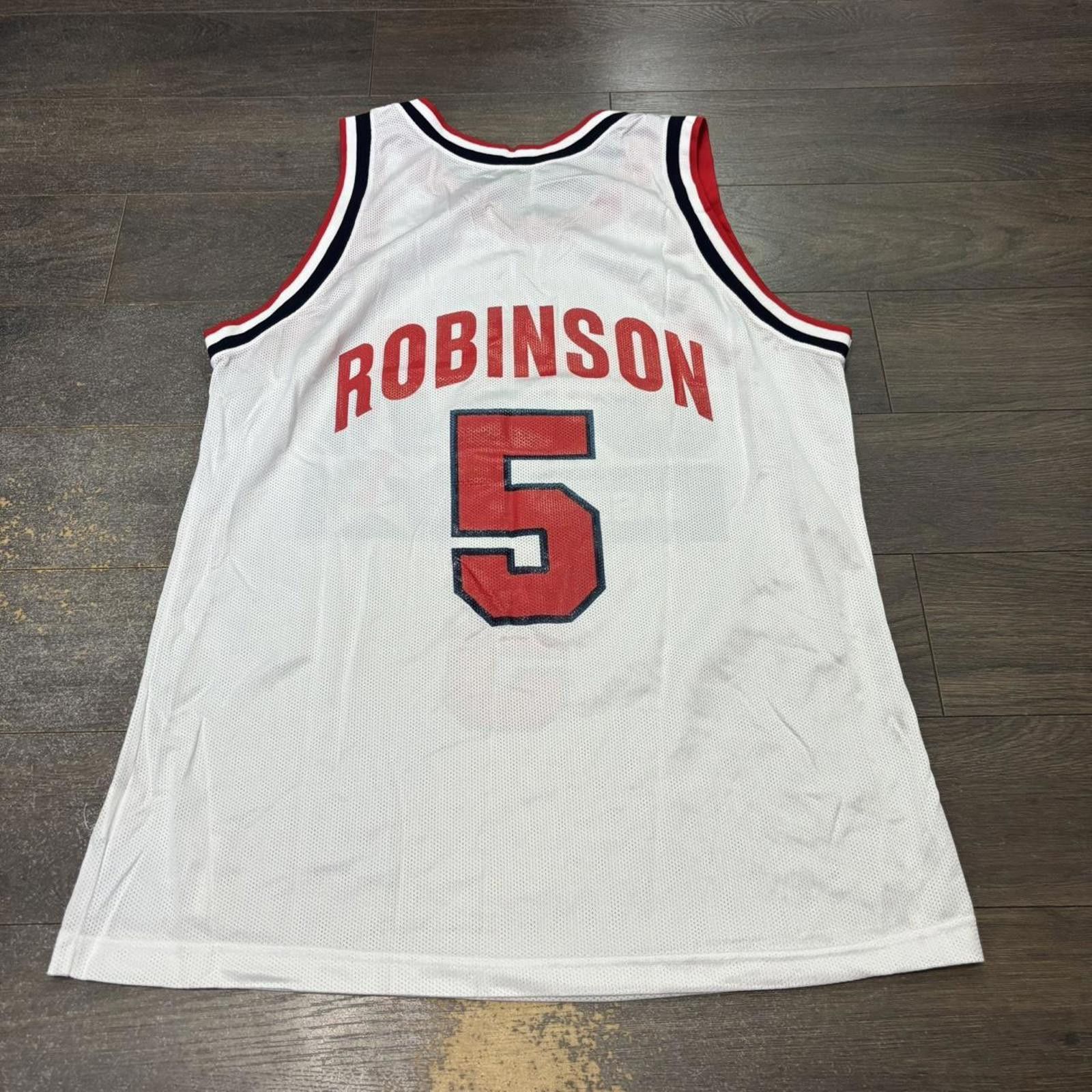 Champion Vintage USA basketball olympics David Robinson jersey Size US M / EU 48-50 / 2 - 5 Thumbnail