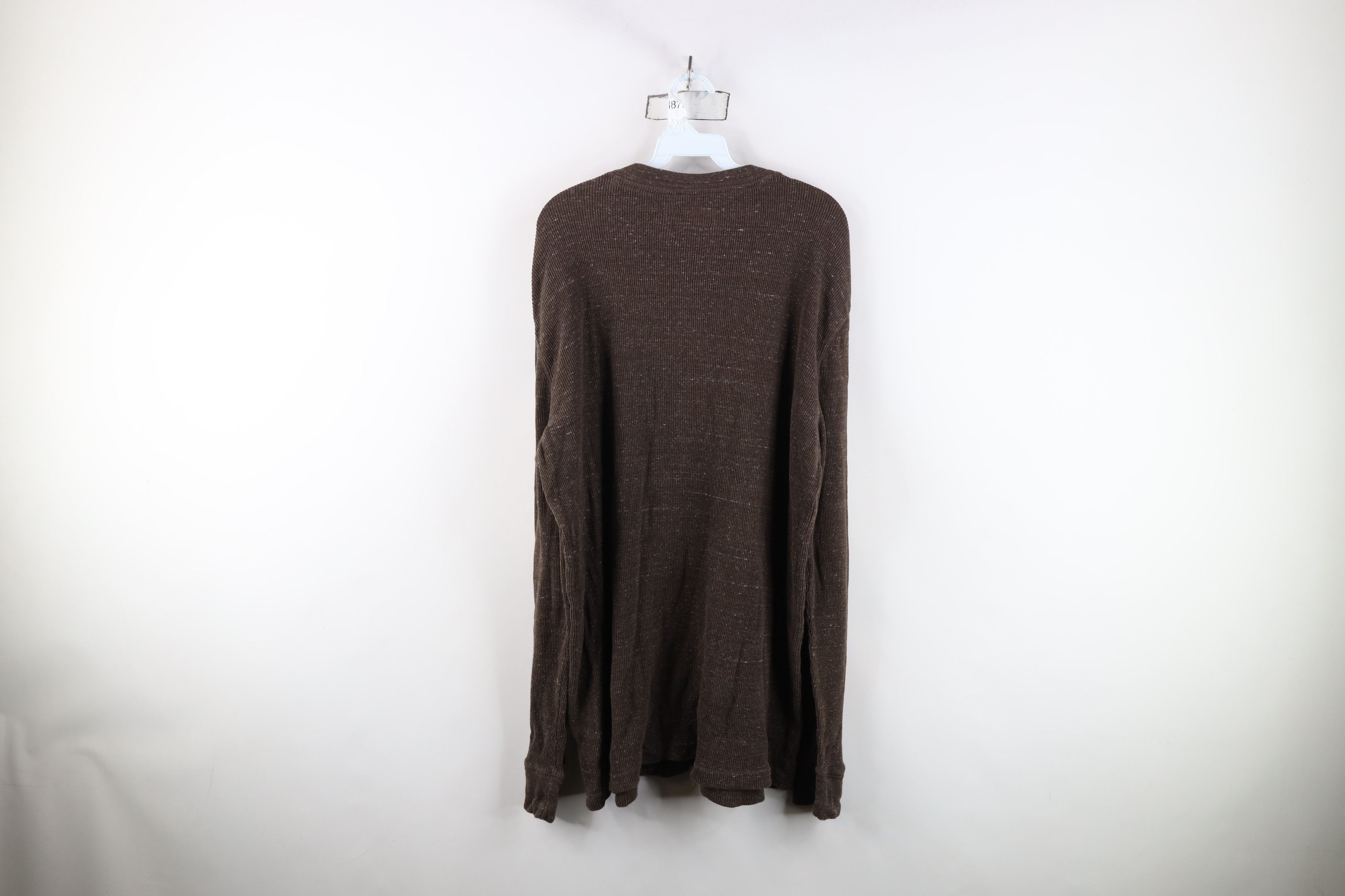 Vintage Vintage Streetwear Baggy Thermal Waffle Knit Henley T-Shirt Size US XL / EU 56 / 4 - 10 Thumbnail