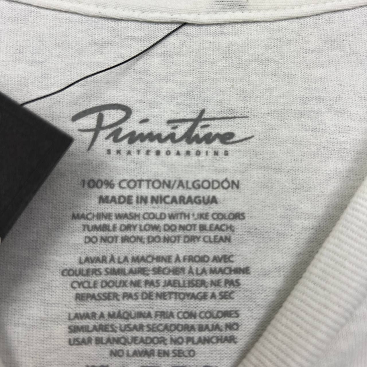 Primitive Primitive Skateboarding Shirt Men Large White Crew Neck New Size US L / EU 52-54 / 3 - 3 Thumbnail