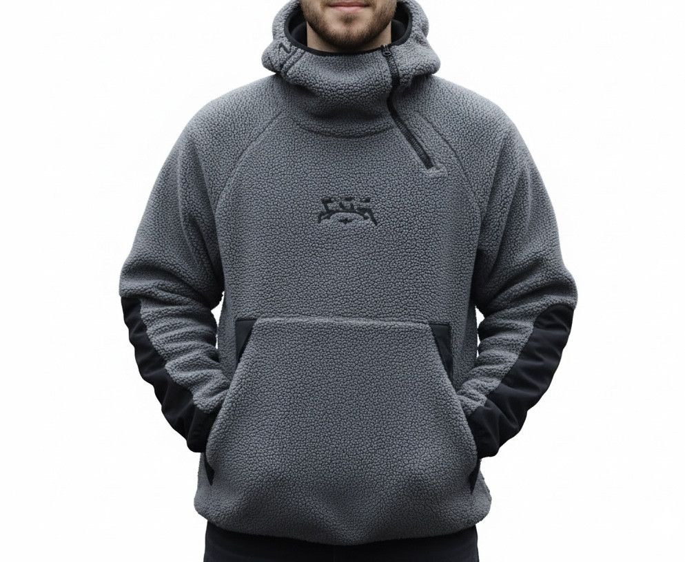 Other Vintage Fleece Jacket Streetwear Hiphop Zipper Hoodie Coat Size US L / EU 52-54 / 3 - 3 Thumbnail