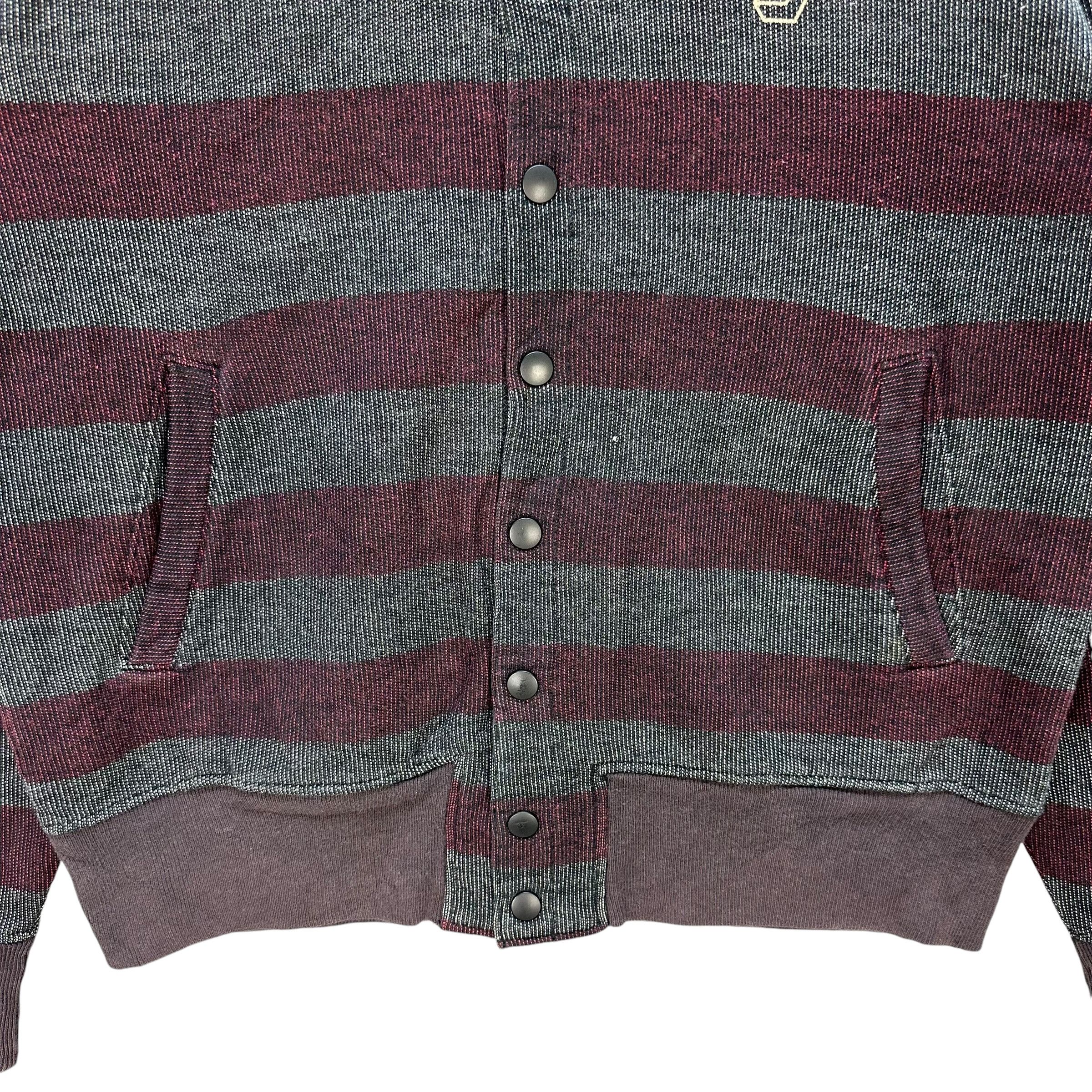 Hysteric Glamour Vintage 90s HYSTERIC GLAMOUR Striped Button Hoodie #A69-1669 Size US M / EU 48-50 / 2 - 4 Thumbnail