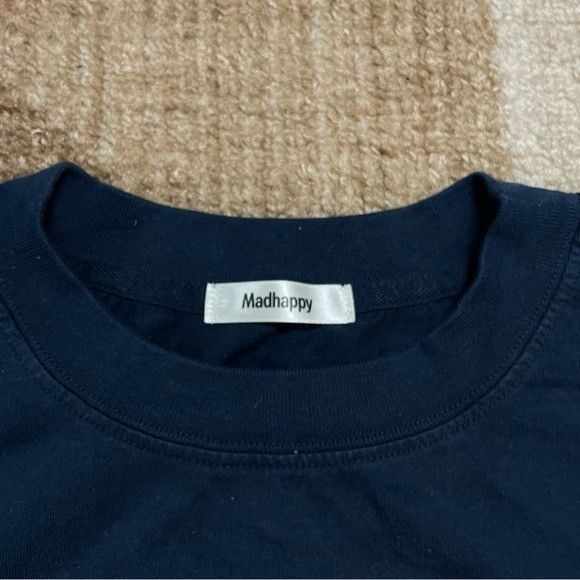 Designer × Madhappy NEW MADHAPPY NAVY CLASSIC HEAVY JERSEY LONG SLEEVE T-SHIRT L Size US L / EU 52-54 / 3 - 4 Thumbnail