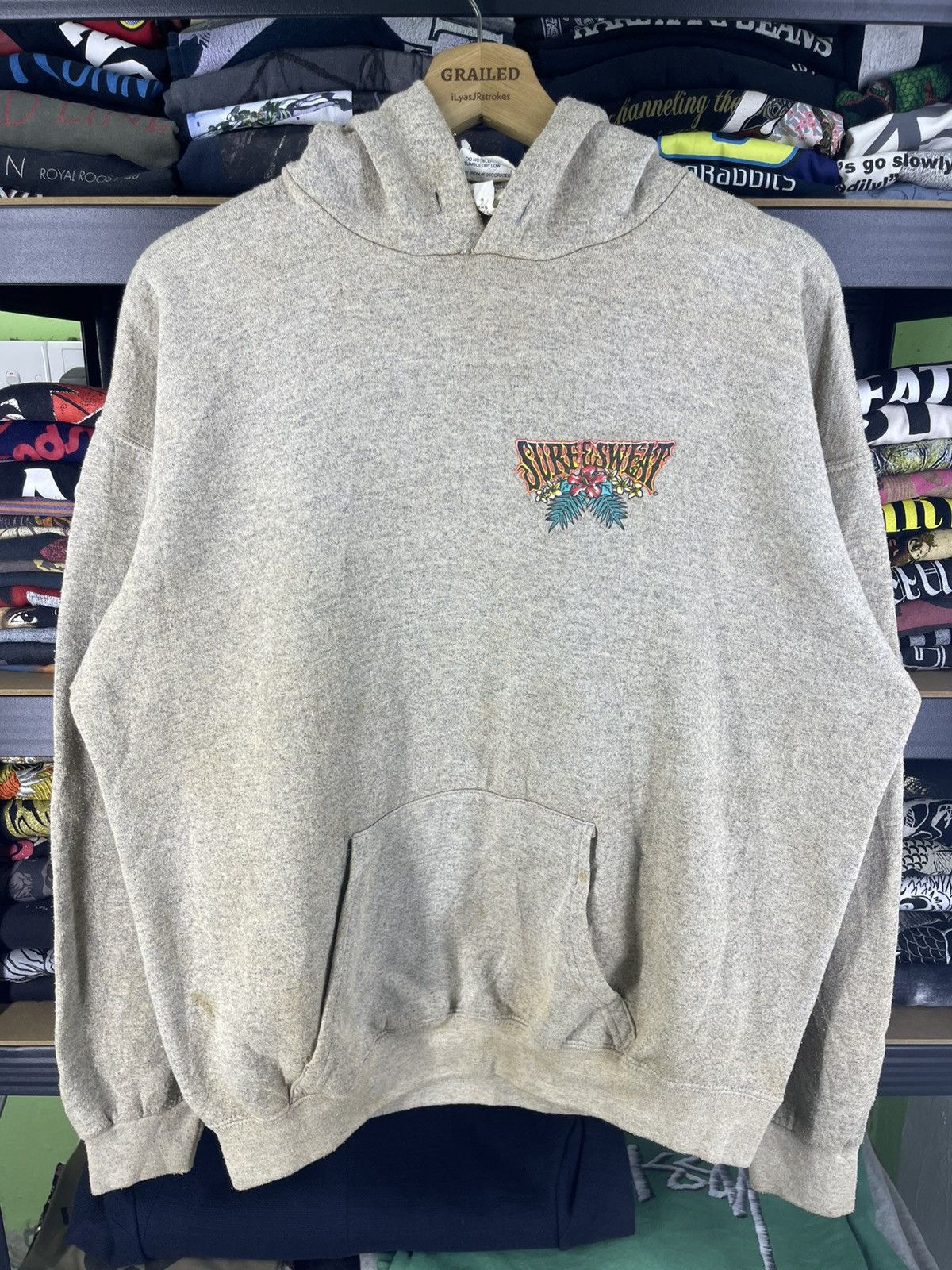 Sun Surf Vintage 94's Surf and Sweat Big Wave Hoodie Size US L / EU 52-54 / 3 - 8 Thumbnail