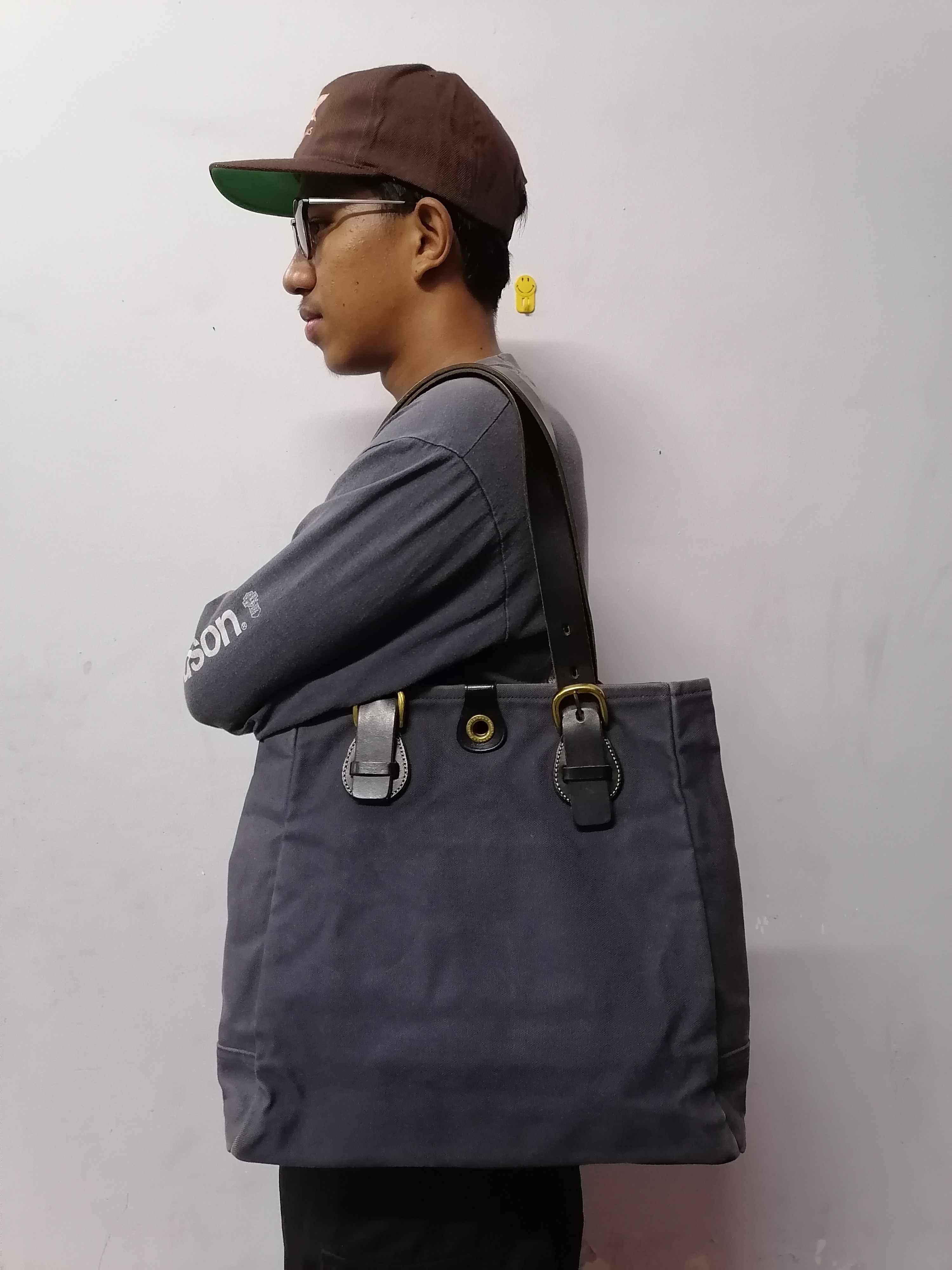 Japanese Brand Kinoshohampu Japan Duck Canvas Tote Bag Size ONE SIZE - 1 Thumbnail