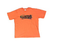 Supreme paint logo 2024 tee neon orange