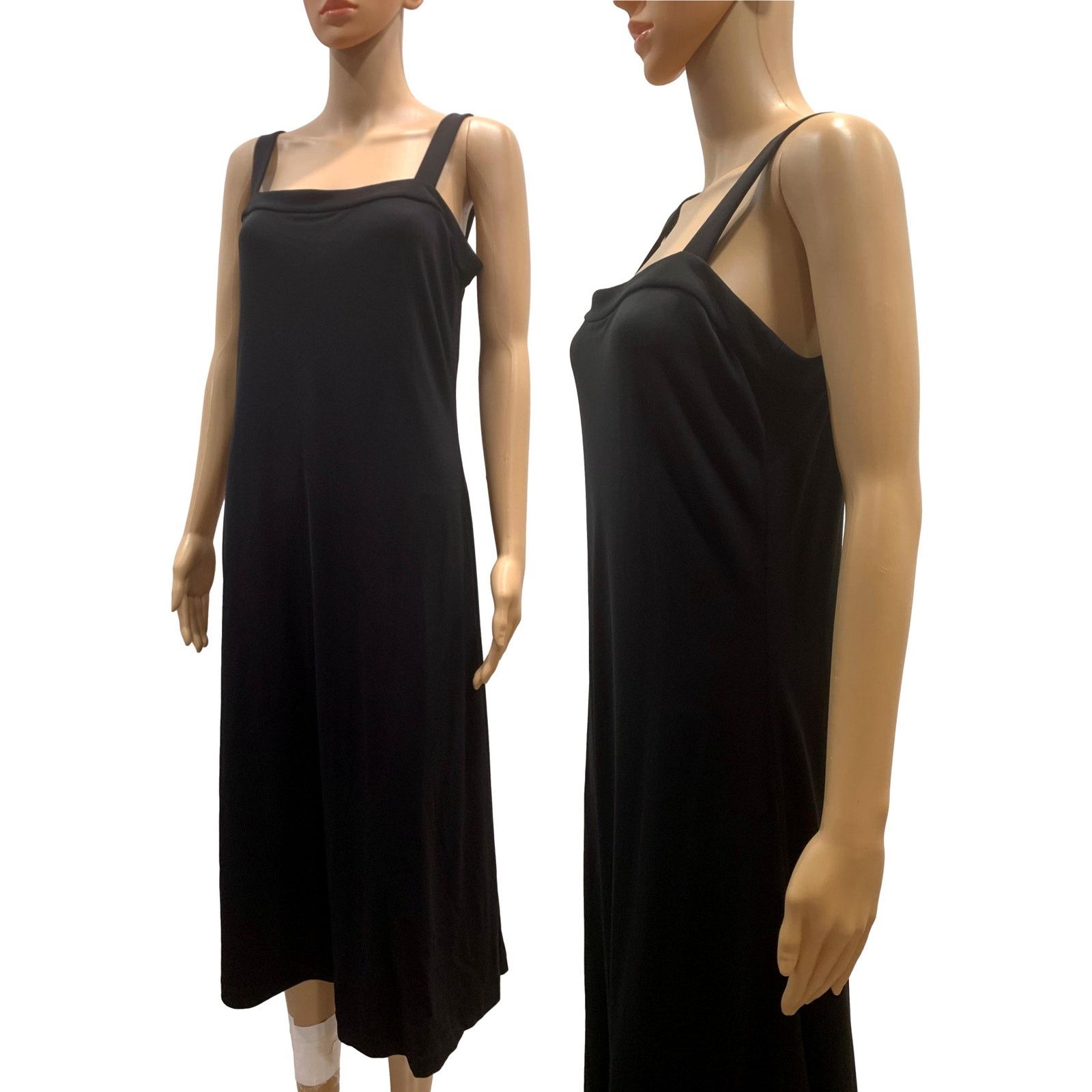 Calvin Klein NWT Calvin Klein Black Sleeveless Slinky Midi Dress | M Size M / US 6-8 / IT 42-44 - 5 Thumbnail