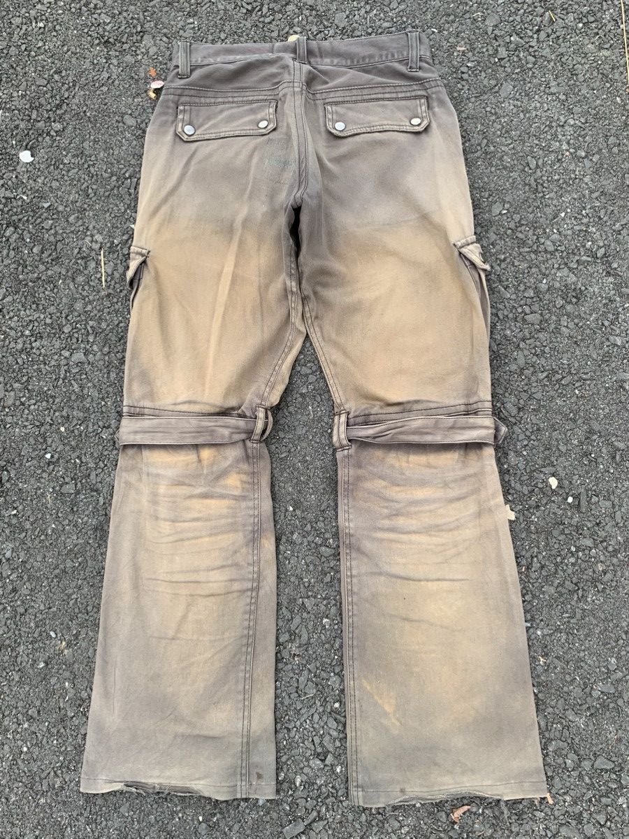 Tornado Mart TRASHER💥FLARE SEMANTIC DESIGN BONDAGE SUNFADED DISTRESSED Size US 28 / EU 44 - 3 Thumbnail