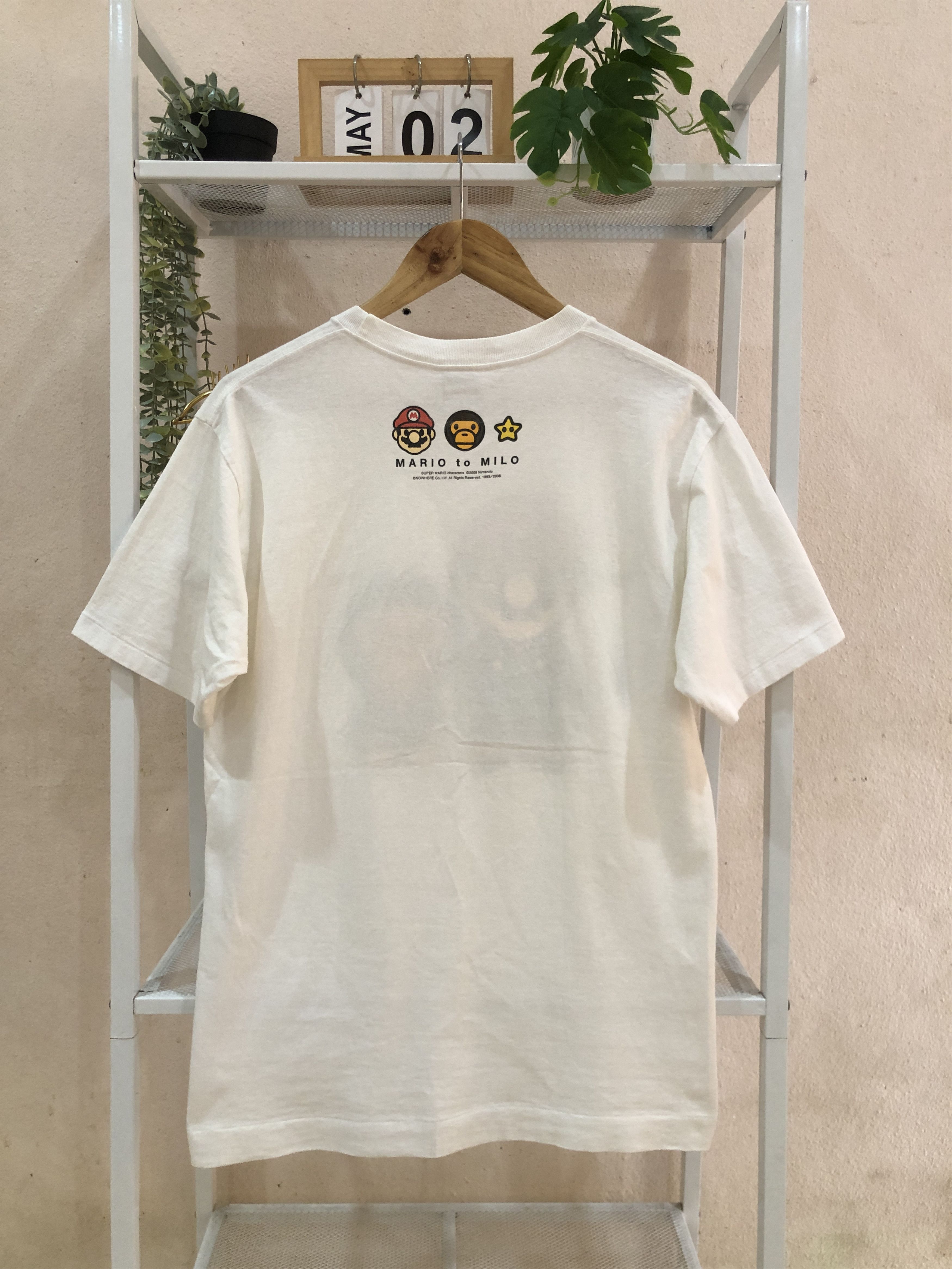 Bape RARE A Bathing Ape Bape Nintendo Mario To Baby Milo T shirts Size US M / EU 48-50 / 2 - 2 Thumbnail