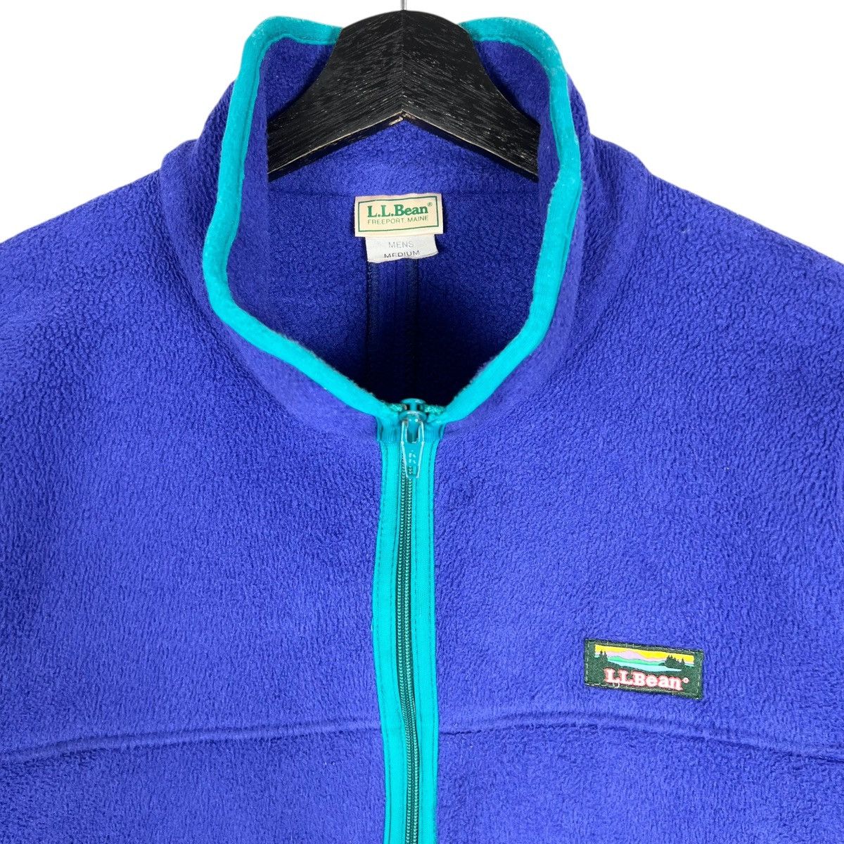 L.L. Bean Vintage LL Beans Men Zipper Fleece Jacket Size US M / EU 48-50 / 2 - 2 Thumbnail