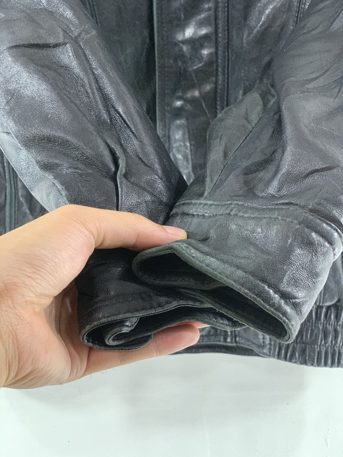 Genuine Leather Vintage Leather Mohair Jacket London Fog Size US XL / EU 56 / 4 - 15 Thumbnail