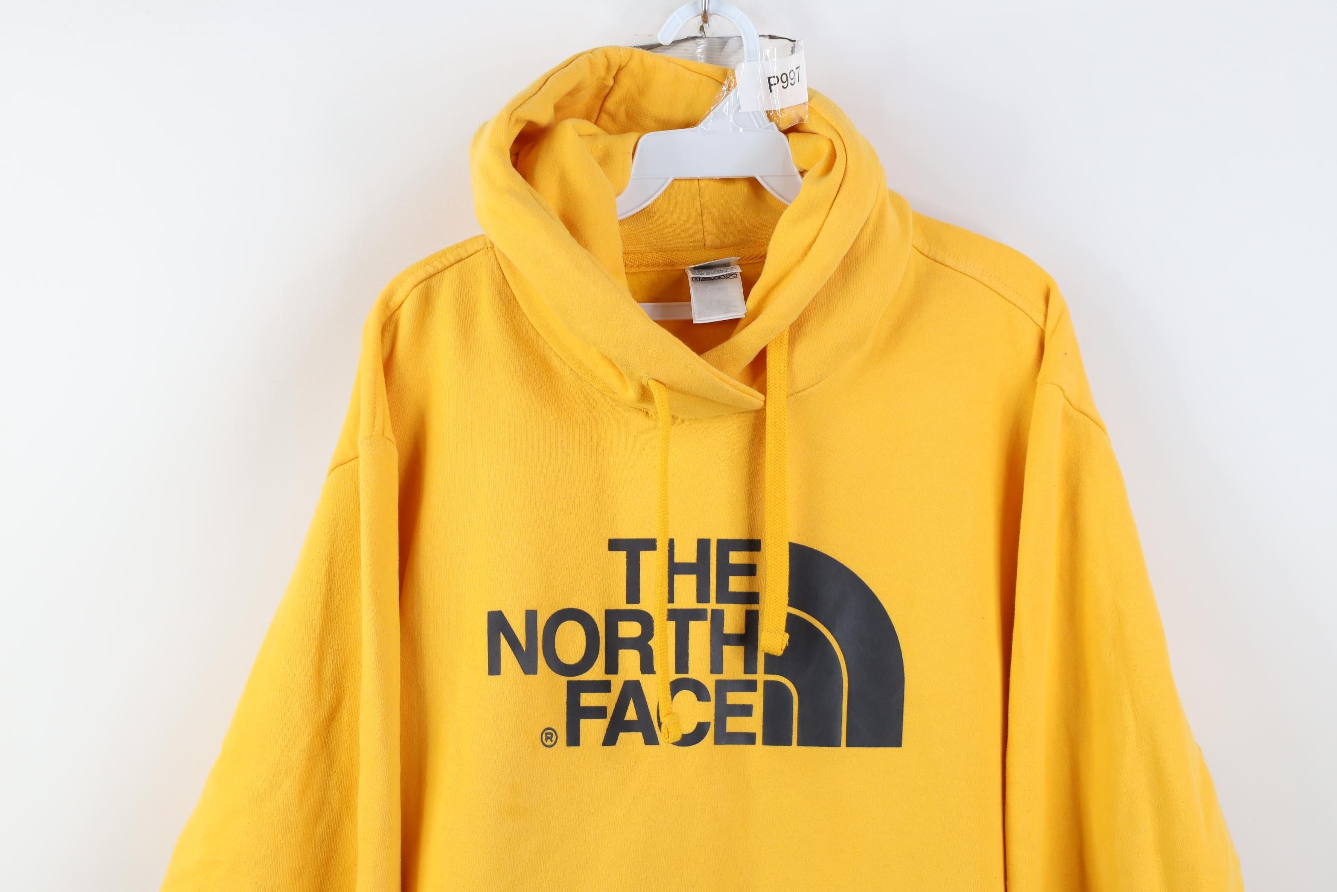 The North Face Vintage Y2K The North Face Big Logo Hoodie Sweatshirt Yellow Size US XL / EU 56 / 4 - 2 Thumbnail