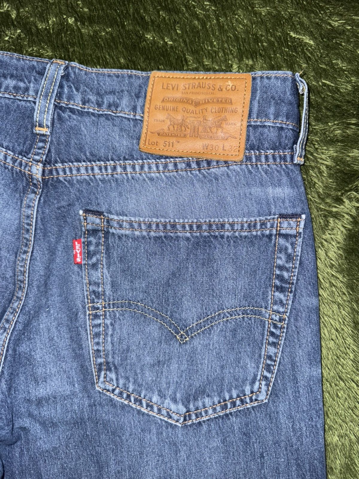 Levi's [W30/L32] Levis 511 premium Big E performance denim pants Size US 30 / EU 46 - 9 Thumbnail