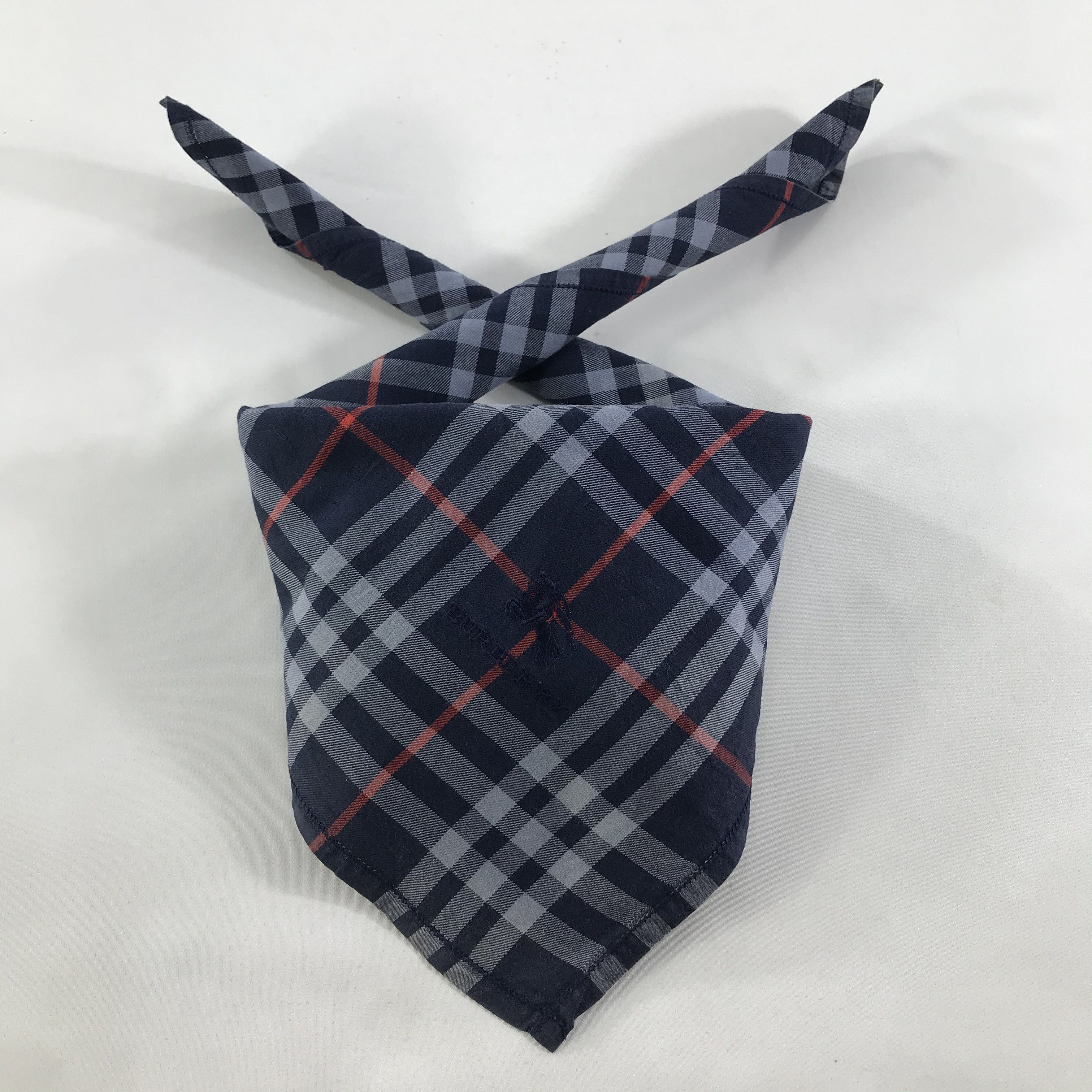 Burberry × Vintage Burberry Bandana / Handkerchief / Neckerchief - S1309 Size ONE SIZE - 3 Thumbnail