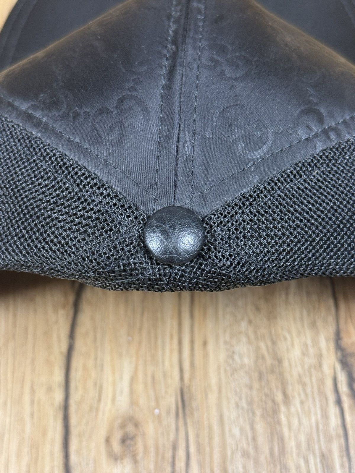 Gucci Gucci GG Supreme Monogram Mesh Trucker Hat – Black Size ONE SIZE - 8 Thumbnail