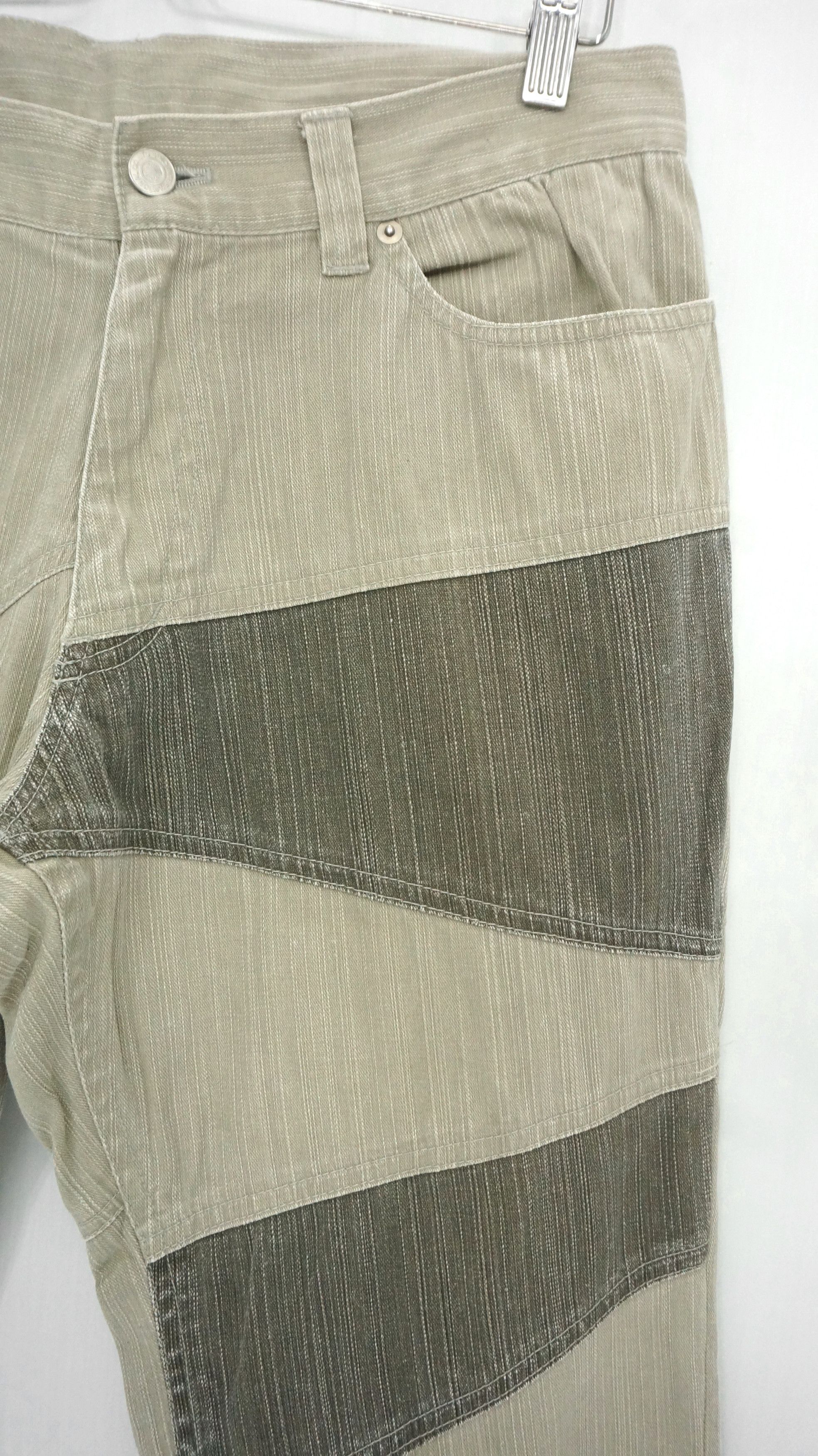Japanese Brand Fyee 🔥 Vintage MODERN LOVERS Patchwork Flared Denim Size US 31 - 5 Thumbnail