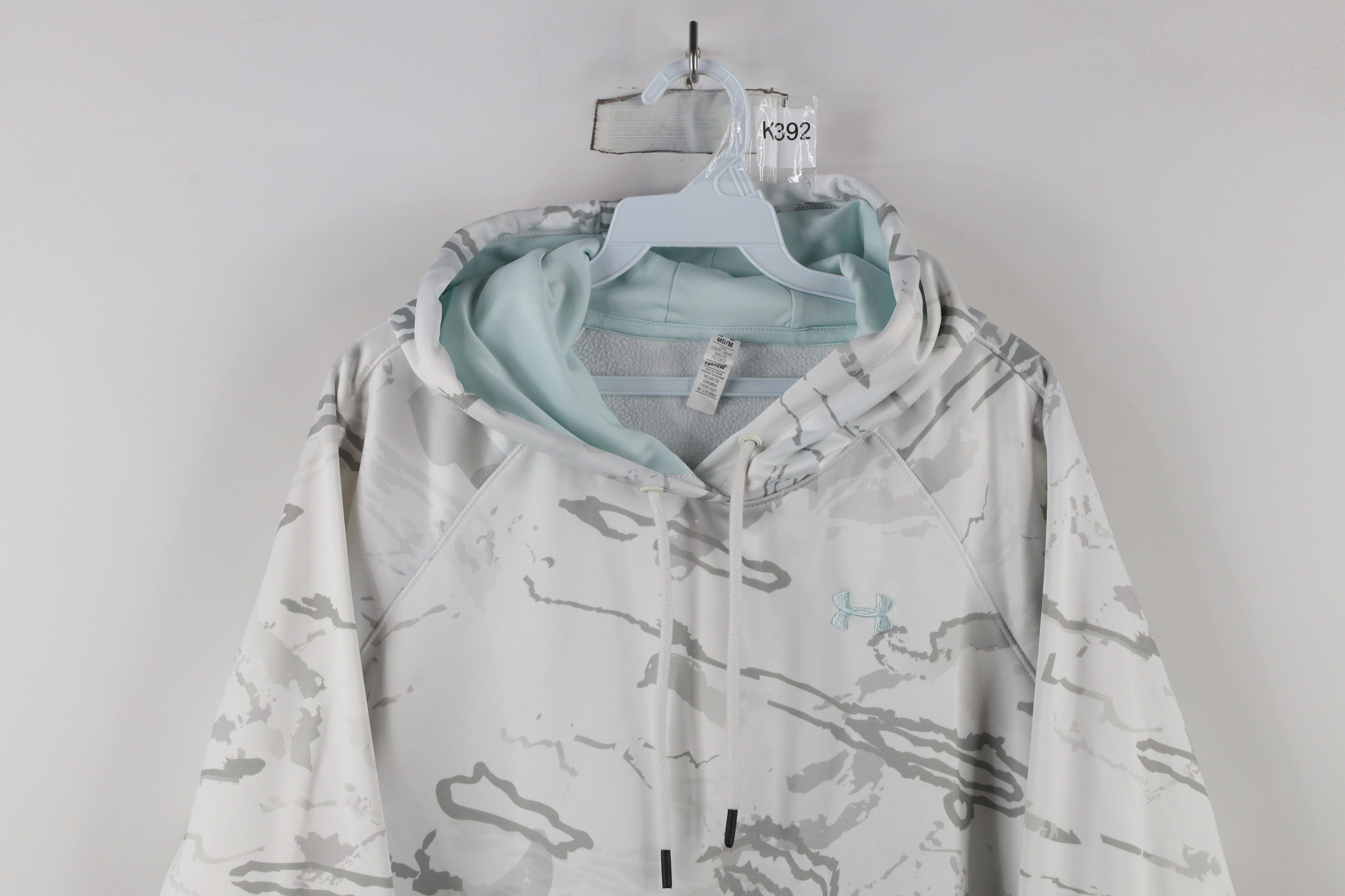 Under Armour × Vintage Under Armour Storm Camouflage Hoodie Sweatshirt White Size M / US 6-8 / IT 42-44 - 2 Thumbnail