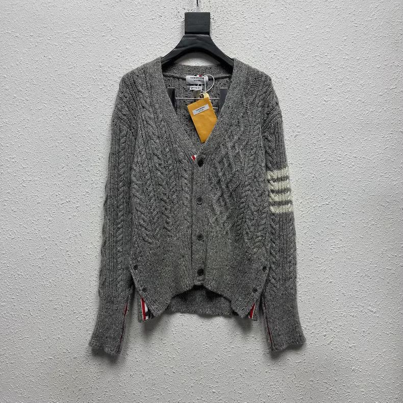 Thom Browne Thom Browne Handmade Grey Cashmere Cardigan-dmc Size US S / EU 44-46 / 1 - 1 Thumbnail