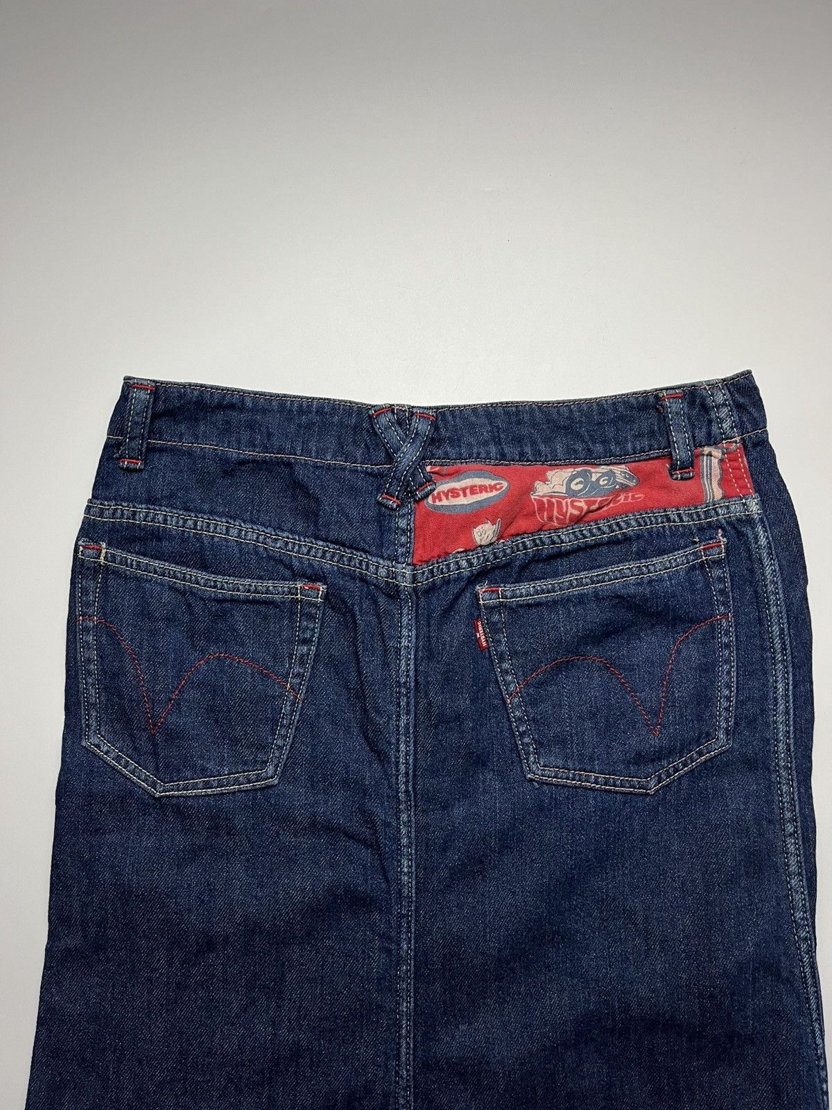 Hysteric Glamour Hysteric Glamour Rare Multi-Logo Print Hem Denim Maxi Skirt Size 30" / US 8 / IT 44 - 17 Thumbnail