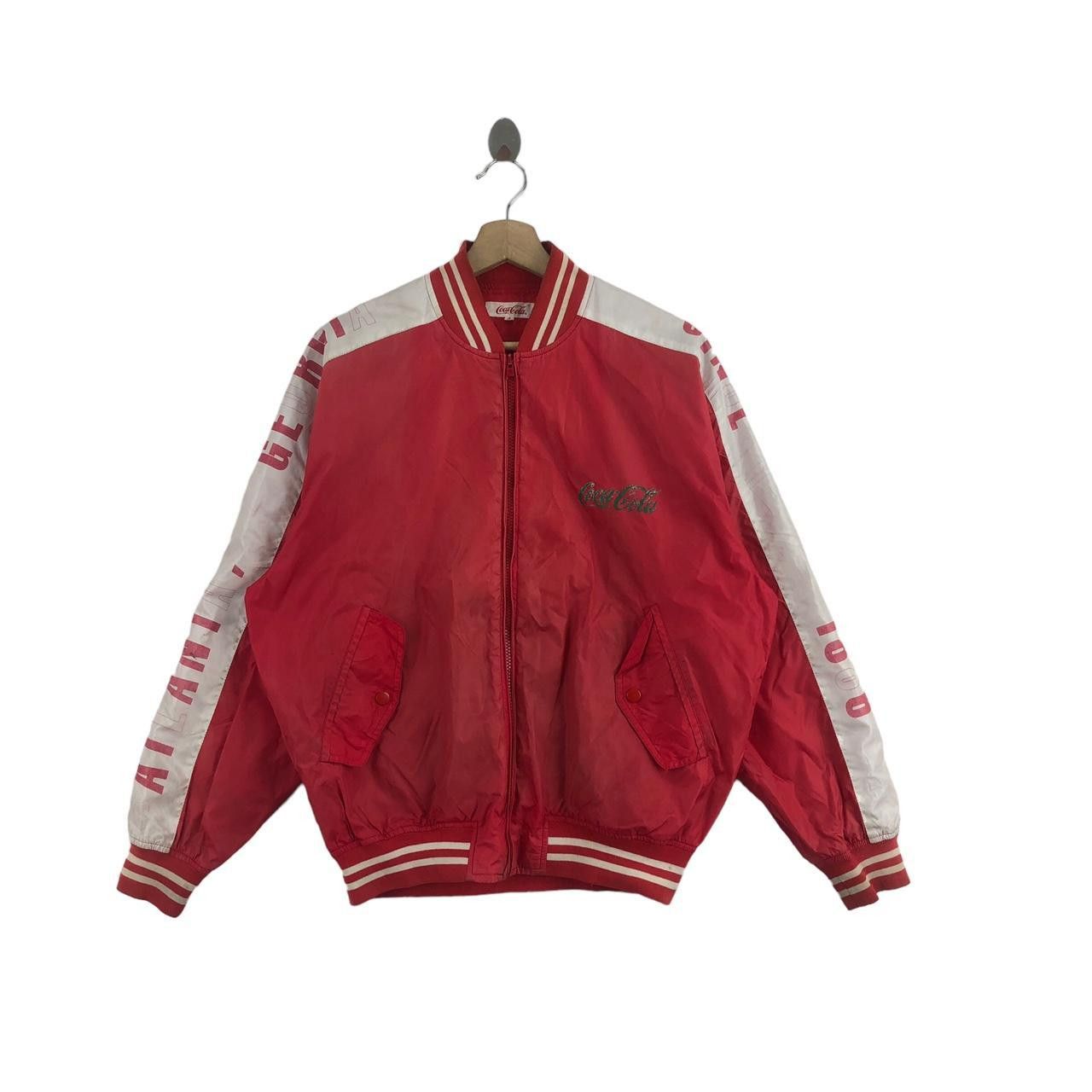 Coca Cola Vintage 1991 COKE COCA COLA Distress Trash Coach Jacket Size US XL / EU 56 / 4 - 1 Thumbnail