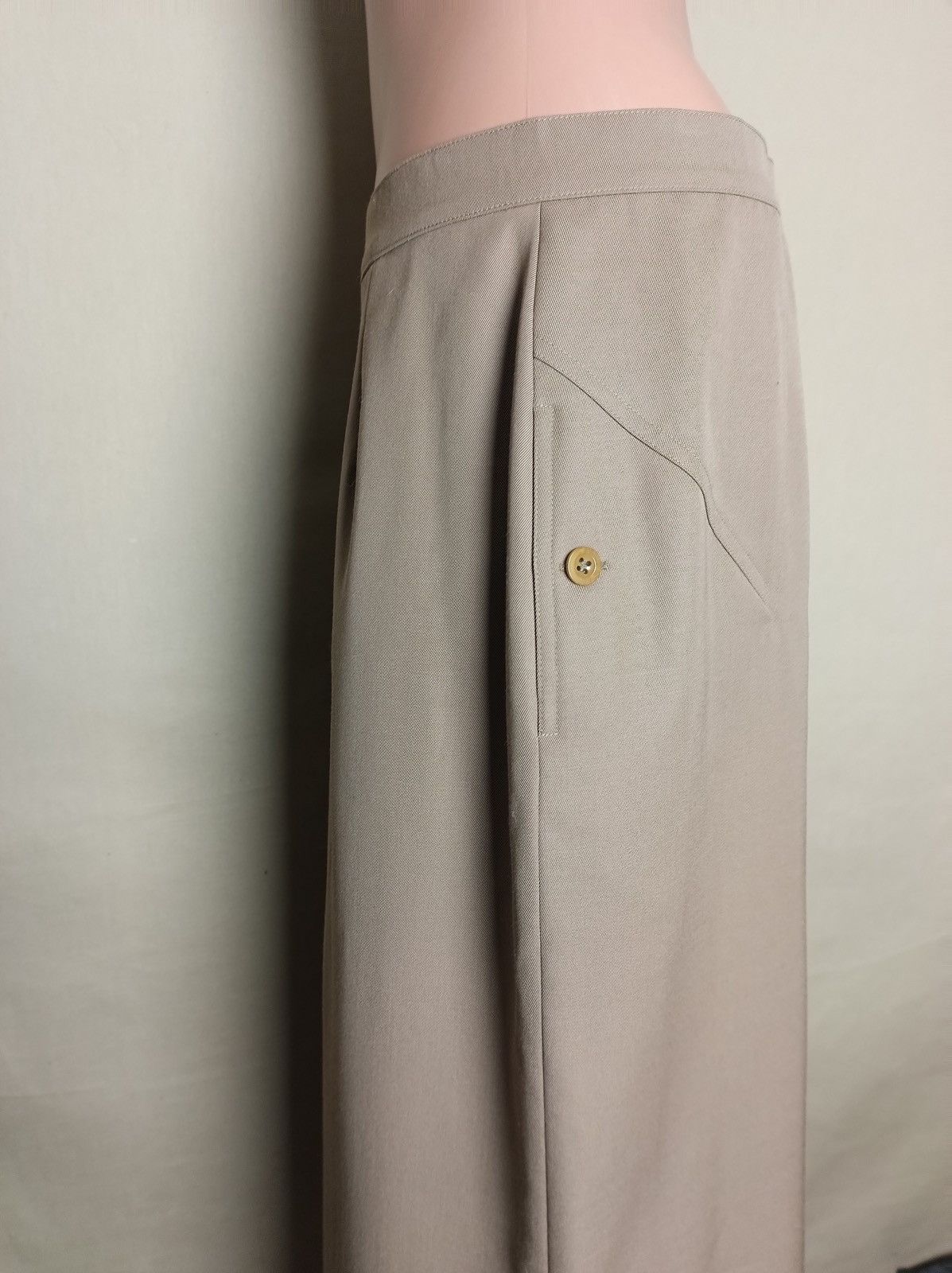 Max Mara Max Mara Beige Wool Blend Long Skirt UK16 EU42 Size 34" / US 12 / IT 48 - 4 Thumbnail