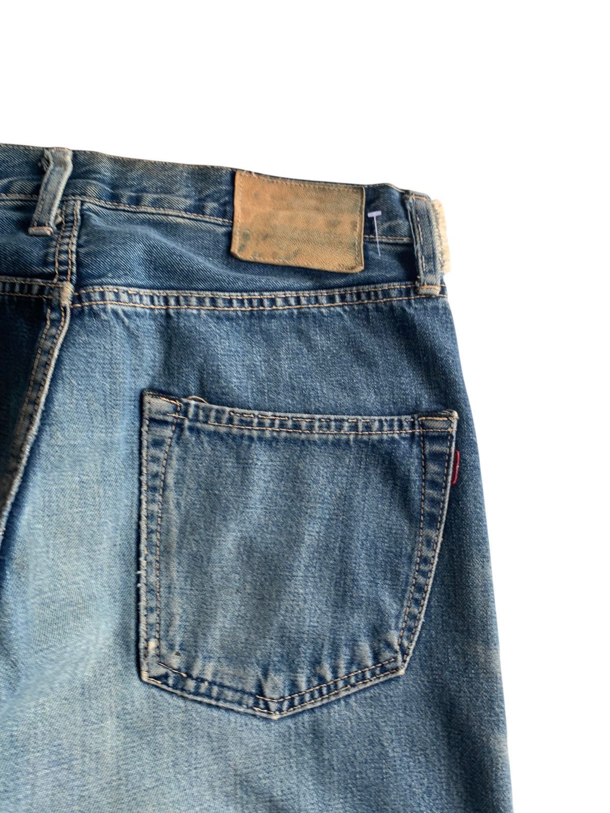 Japanese Brand × Kapital × Vintage SPELLBOUND DOMINGO SELVEDGE BUTTON FLY DISTRESSED DENIM Size US 32 / EU 48 - 15 Thumbnail