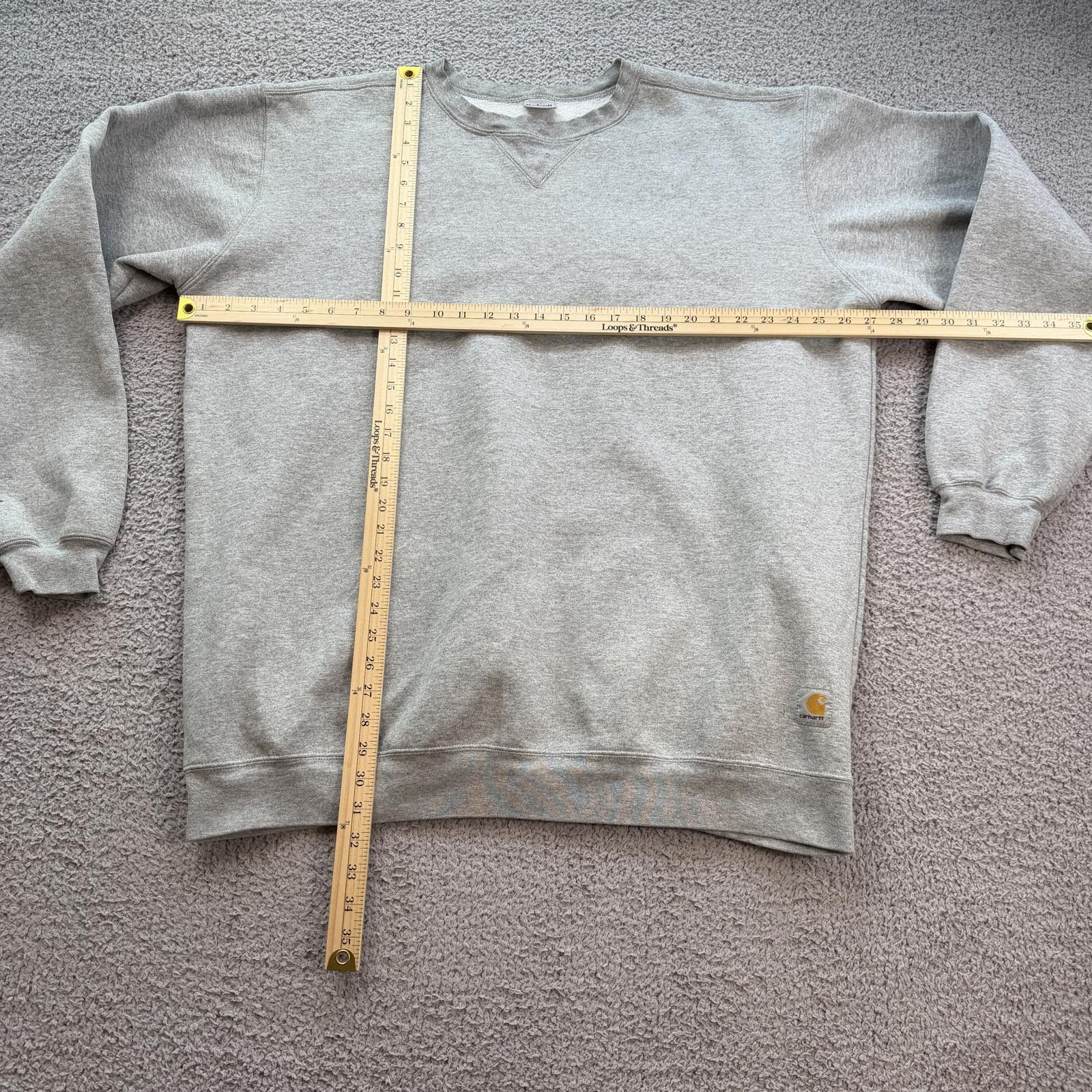 Carhartt Carhartt Gray Crewneck Sweatshirt XL Tall Workwear Minimal Size US XL / EU 56 / 4 - 3 Thumbnail