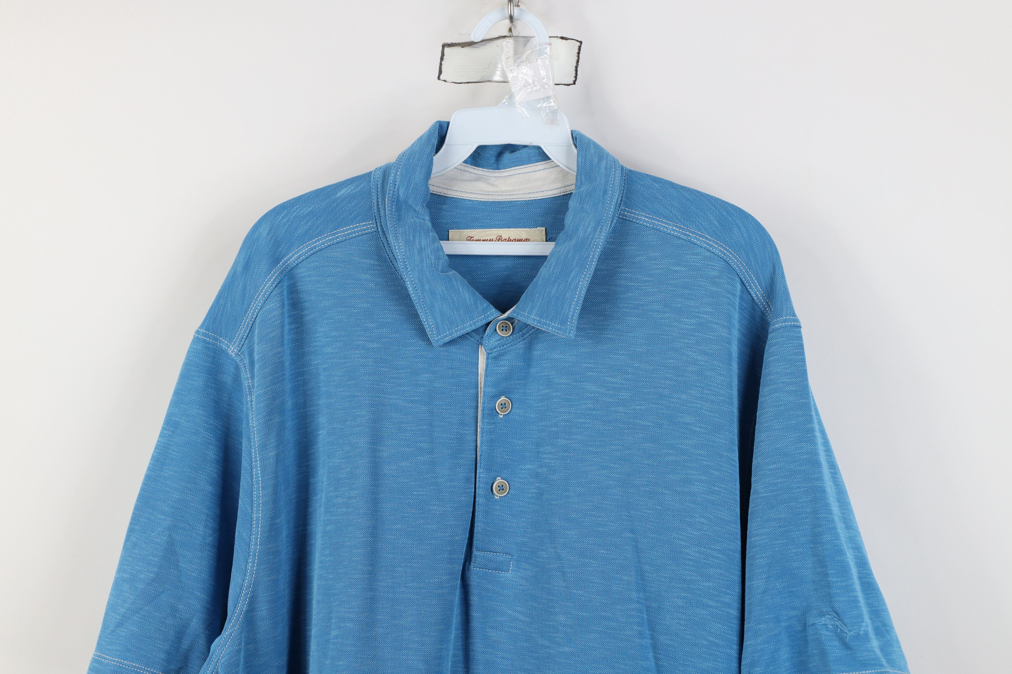 Tommy Bahama Tommy Bahama Knit Short Sleeve Collared Golf Polo Shirt Blue Size US XXL / EU 58 / 5 - 2 Thumbnail