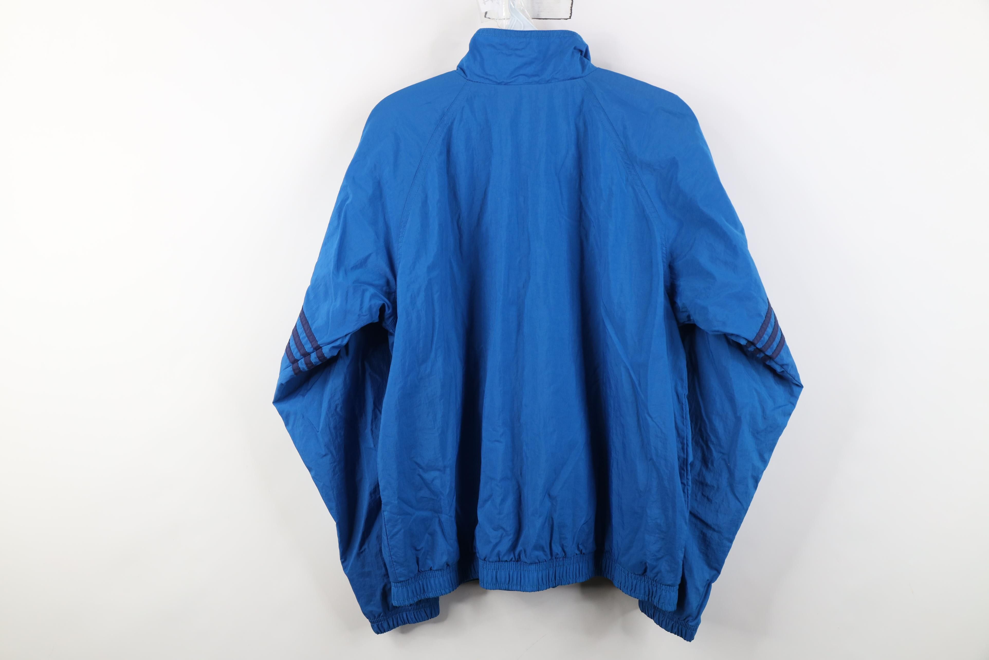 Adidas Vintage 90s Adidas Striped Lined Windbreaker Bomber Jacket Size US M / EU 48-50 / 2 - 12 Thumbnail