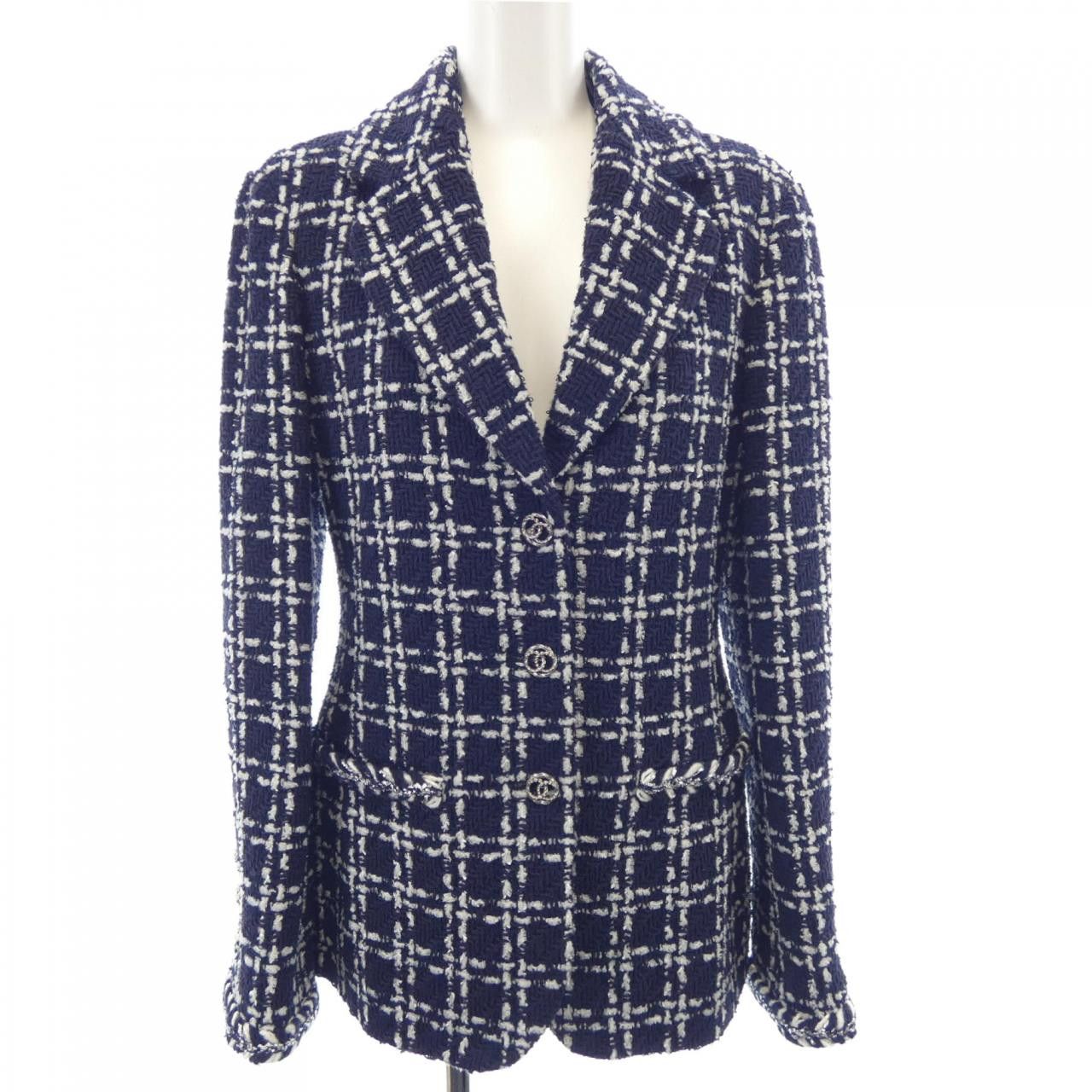 Chanel Chanel P75519V67222 Jacket Cotton Outerwear P75519V67222 23B DUTY FREE for USA