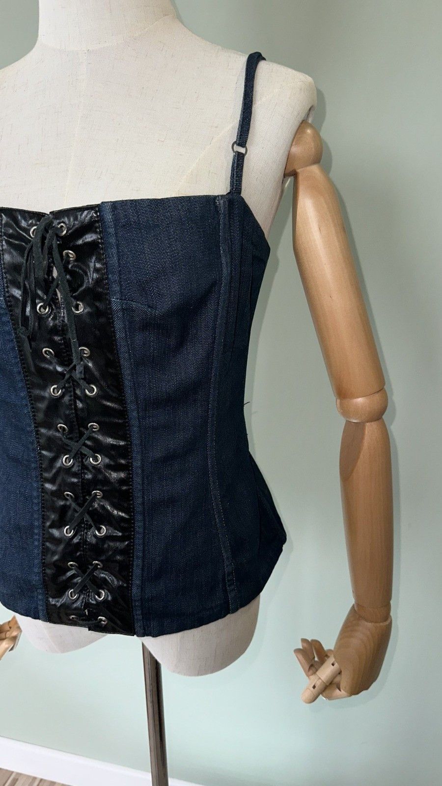 Dolce & Gabbana Dolce & Gabbana Women's Vintage Blue Denim Corset 2002 Size M / US 6-8 / IT 42-44 - 4 Thumbnail