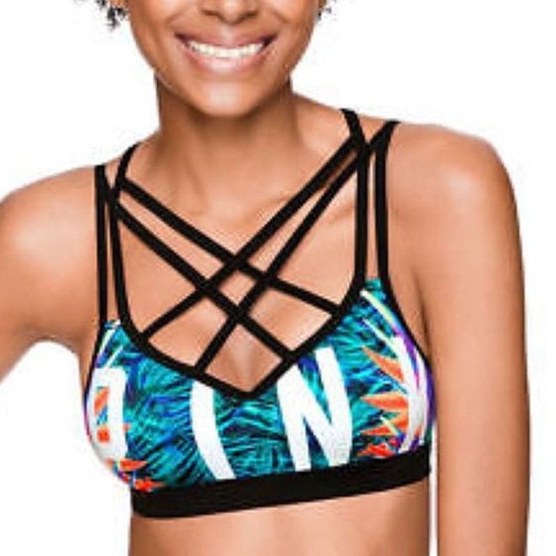 Pink PINK Victorias Secret Womens Ultimate Sports Bra L Strappy Size L / US 10 / IT 46 - 1 Thumbnail