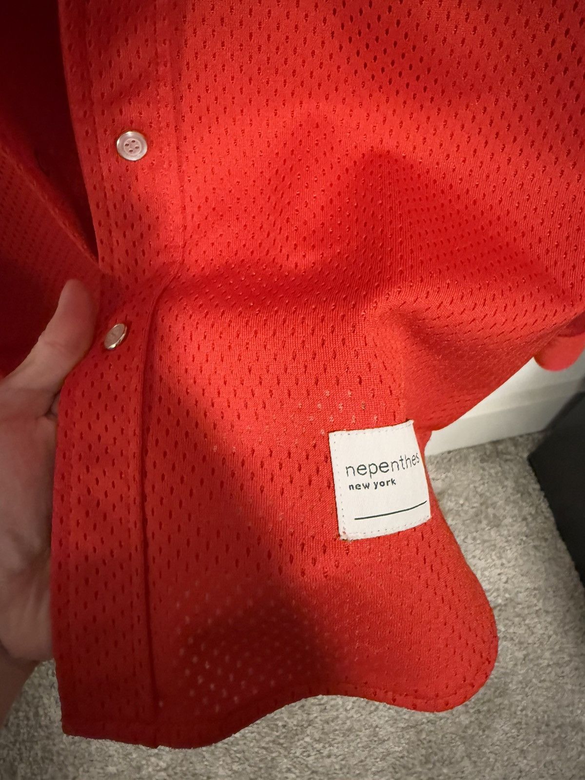 Nepenthes RARE Archive Perforated Button Up Shirt Size US M / EU 48-50 / 2 - 5 Thumbnail