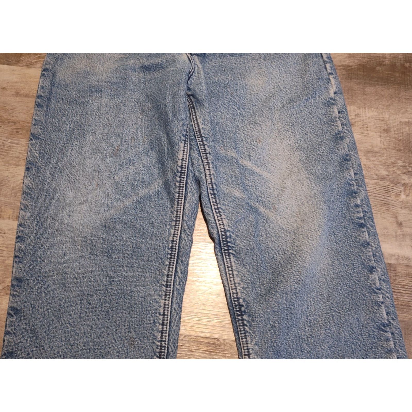 Carhartt Vintage Carhartt B155 DST Jeans 38x32 Men Relaxed Fit Flannel Lined Workwear Black Denim 90s Size US 38 / EU 54 - 5 Thumbnail