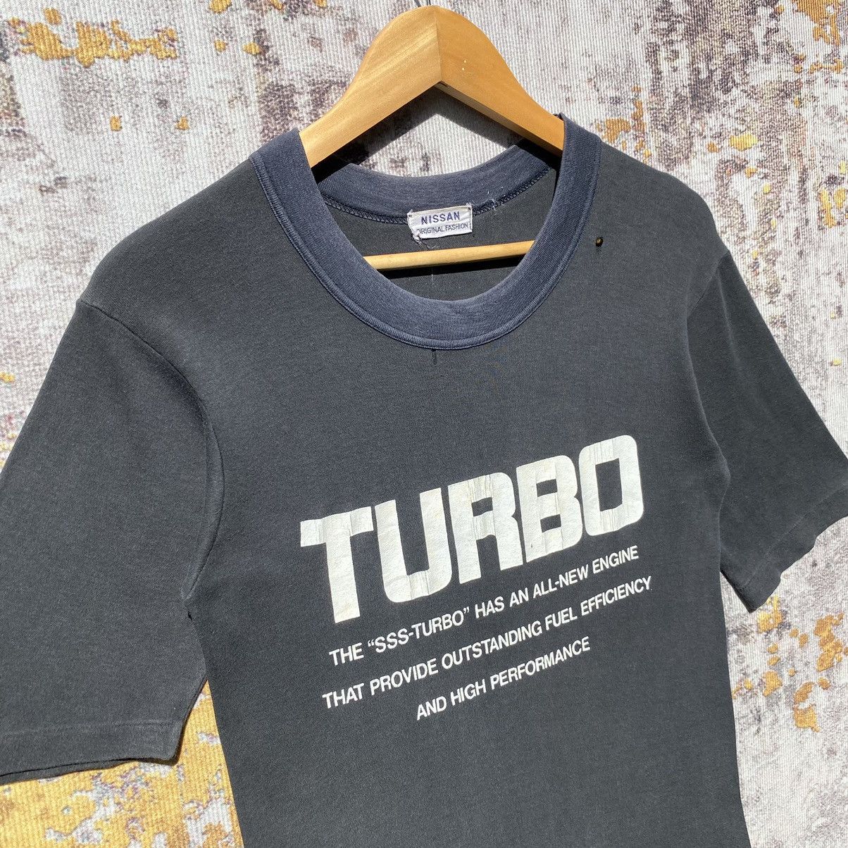 Vintage Vintage Nissan Turbo Racing Shirt Turbo Distressed Size US S / EU 44-46 / 1 - 5 Thumbnail