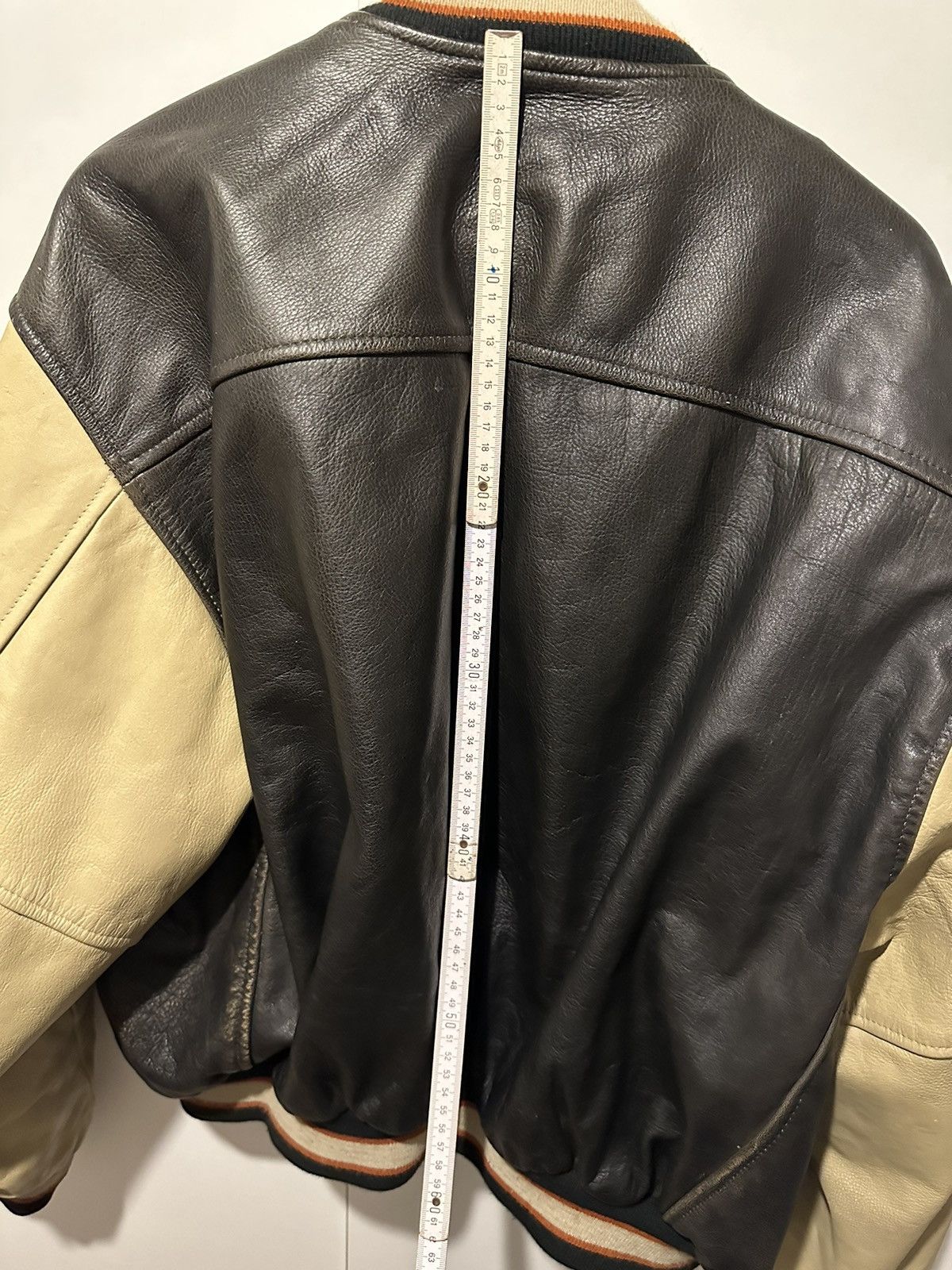 Redskins Leather Jacket Size L Lederjacke Vintage Retro