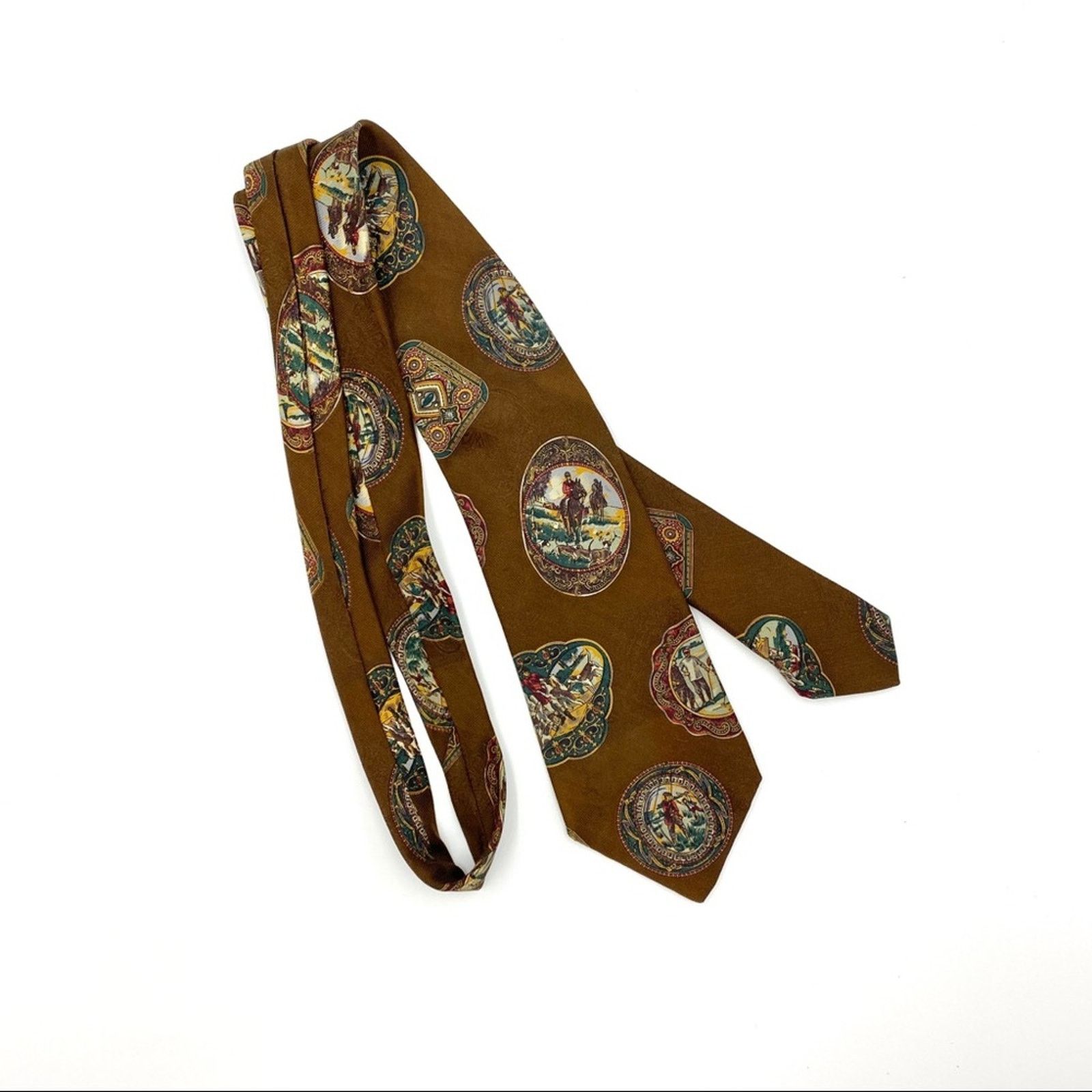 Hugo Boss Hugo Boss Silk Tie Hunting Golf Fly Fishing Print Size ONE SIZE - 3 Thumbnail