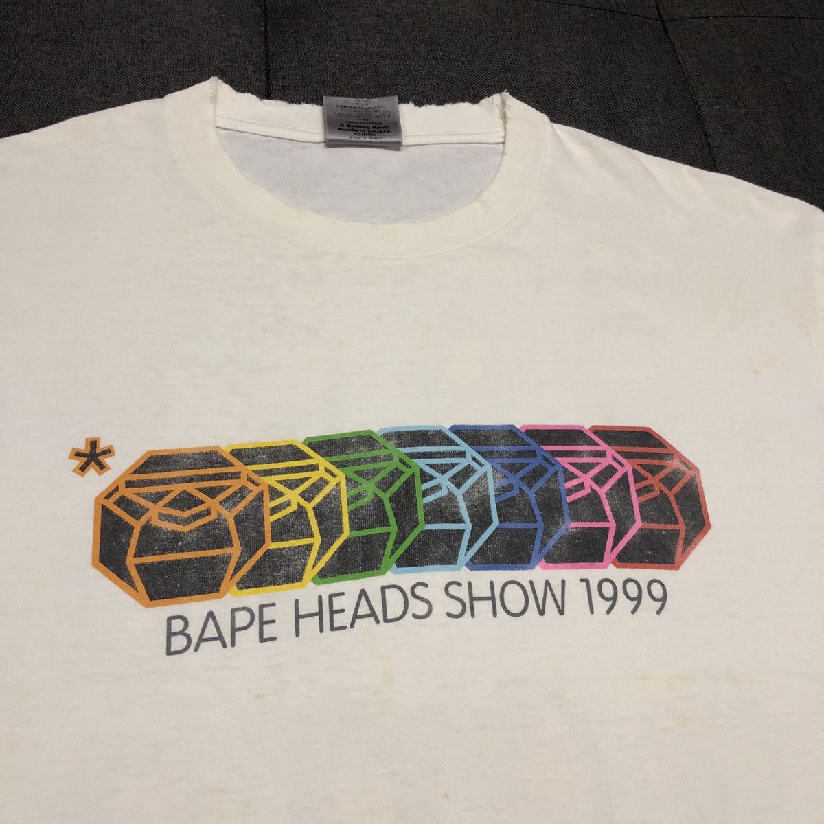 Bape × Nigo RARE OG Vintage 1999 Bape Head Show Tee Size US L / EU 52-54 / 3 - 5 Thumbnail