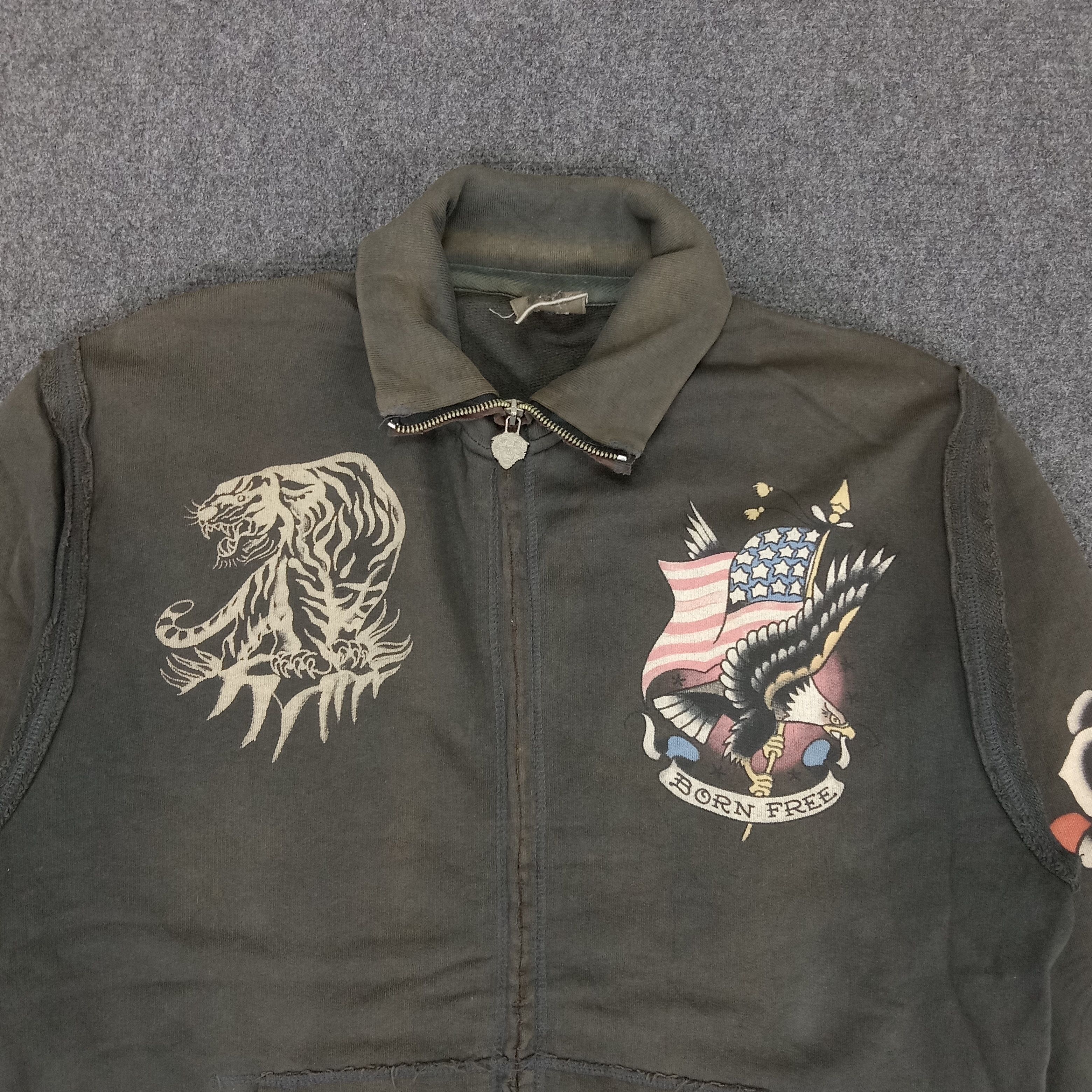 Christian Audigier × Ed Hardy × Vintage ED HARDY Designer Christian Audigier Sweaters Size US M / EU 48-50 / 2 - 2 Thumbnail