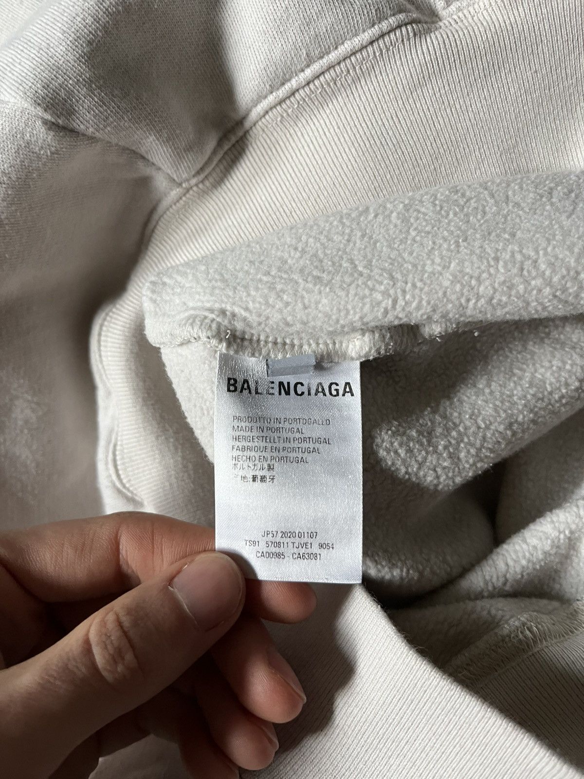 Balenciaga Balenciaga football beige hoodie rare Size US S / EU 44-46 / 1 - 9 Thumbnail