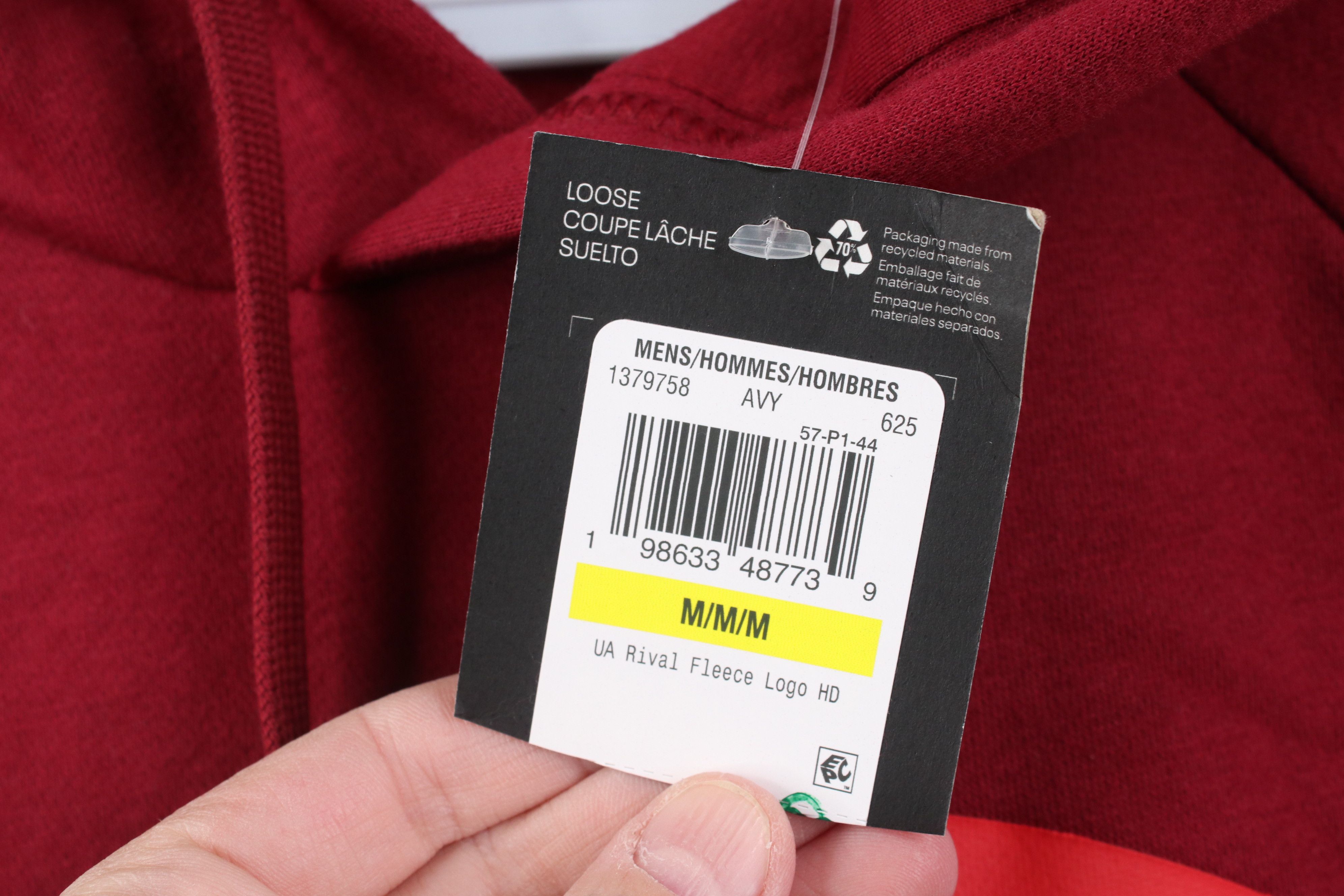 Under Armour New Under Armour Spell Out Big Logo Hoodie Sweatshirt Red Size US M / EU 48-50 / 2 - 5 Thumbnail