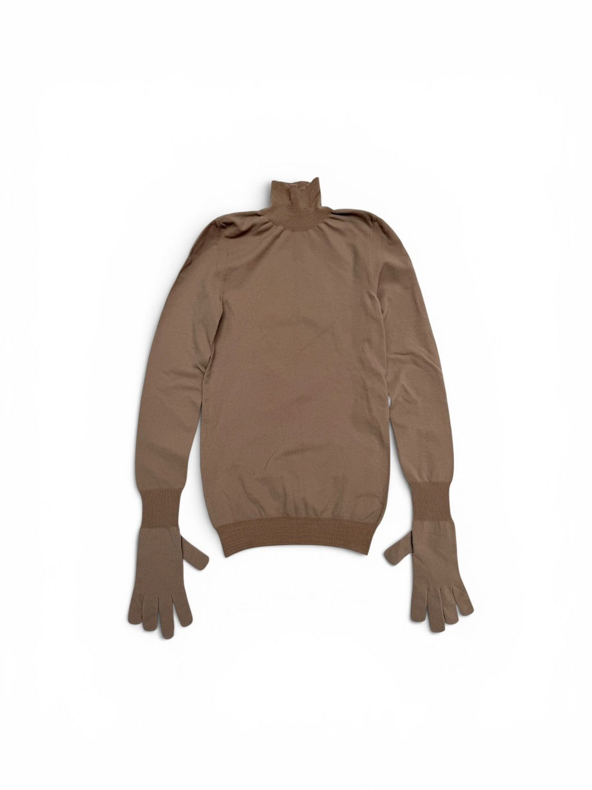 Balenciaga Balenciaga Stretch Knitted Turtleneck Sweater With Gloves Size US XS / EU 42 / 0 - 1 Thumbnail