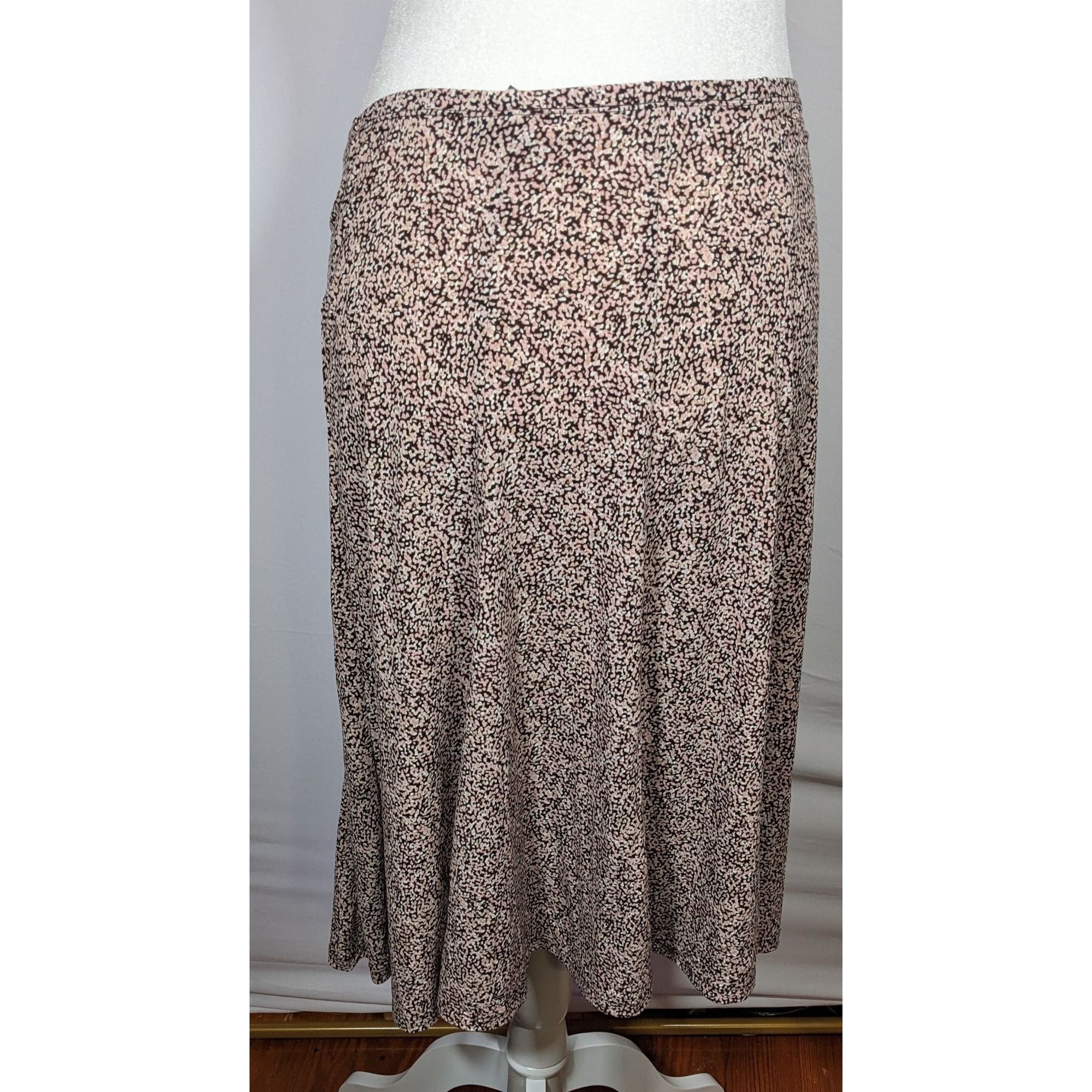 Liz Claiborne Liz Claiborne Brown And Cream Speckled Skirt Size 38" / US 16 / IT 52 - 5 Thumbnail