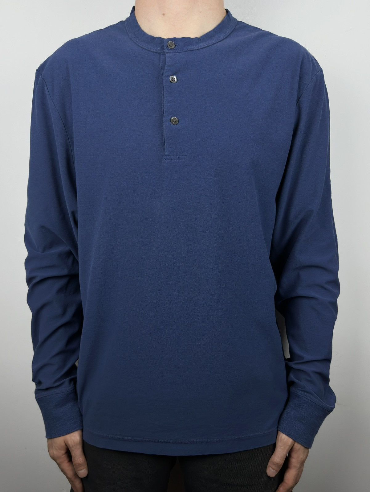 James Perse James Perse Supima Henley Long Sleeve T Shirt Tee Size US XL / EU 56 / 4 - 2 Thumbnail