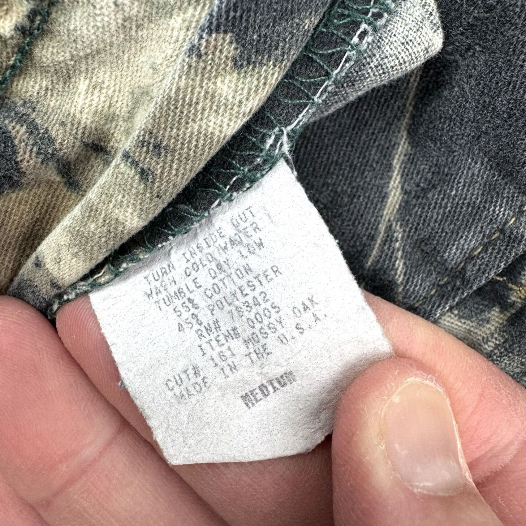 Vintage VINTAGE Mossy Oak Camo Cargo Pants Men 32x32 Casual USA 90s Grunge Outdoor Camouflage Pants Size US 32 / EU 48 - 6 Thumbnail