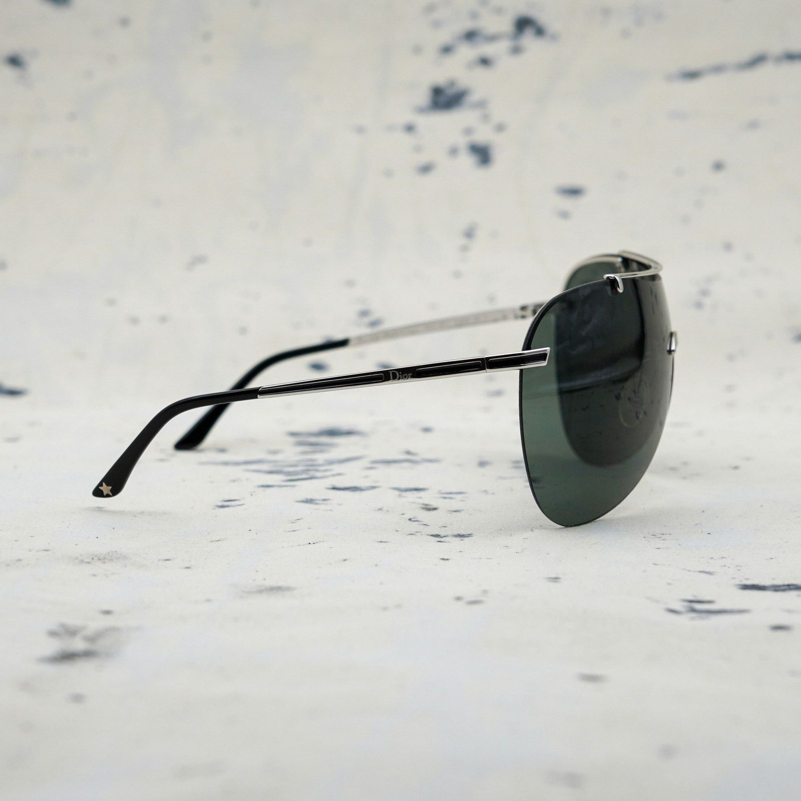 Dior Dior air 1 silver shield y2k rimless logo sunglasses Size ONE SIZE - 3 Thumbnail