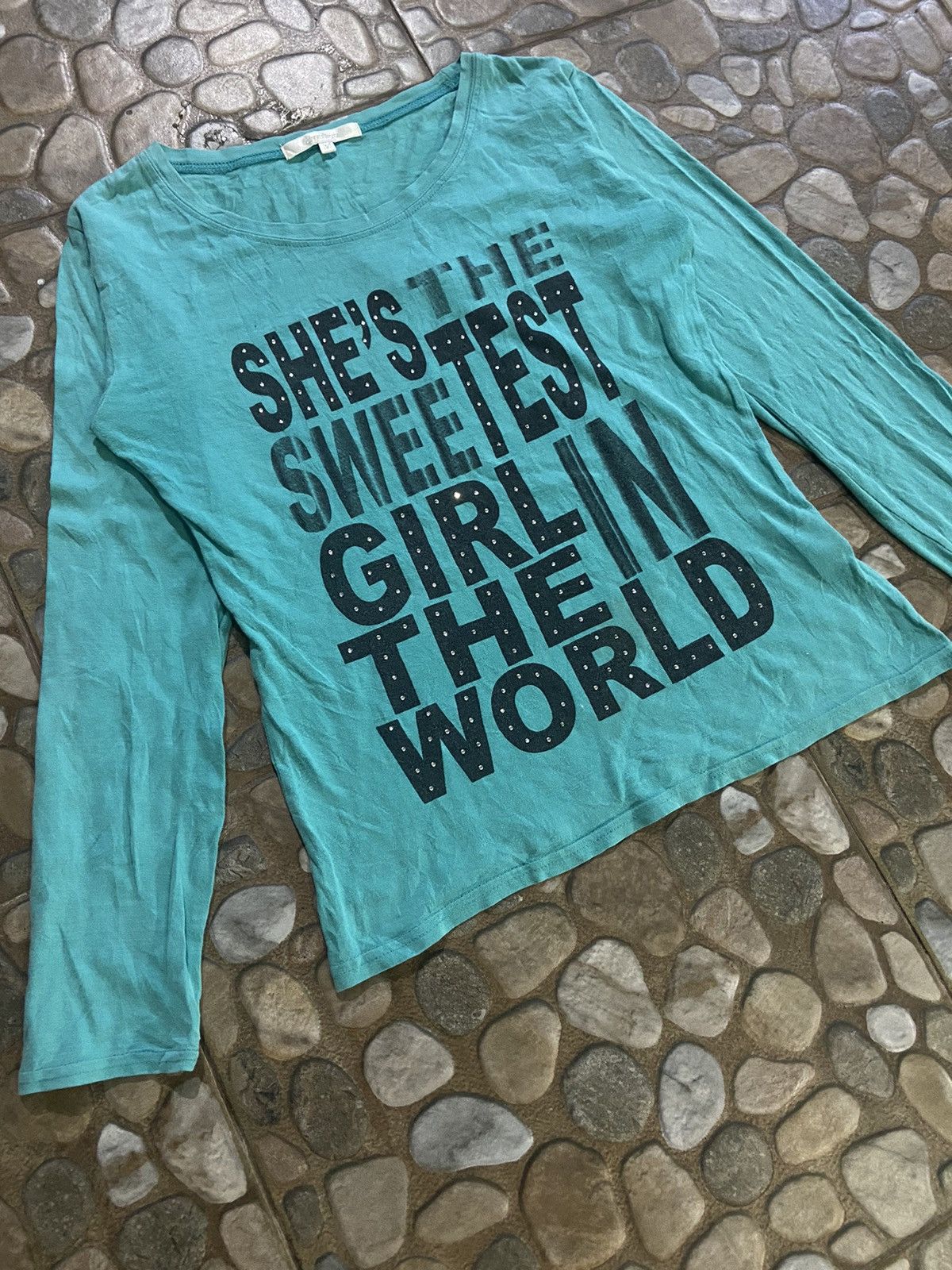 If Six Was Nine VTG Y2K labradorite women long sleeve t-shirt Size S / US 4 / IT 40 - 3 Thumbnail